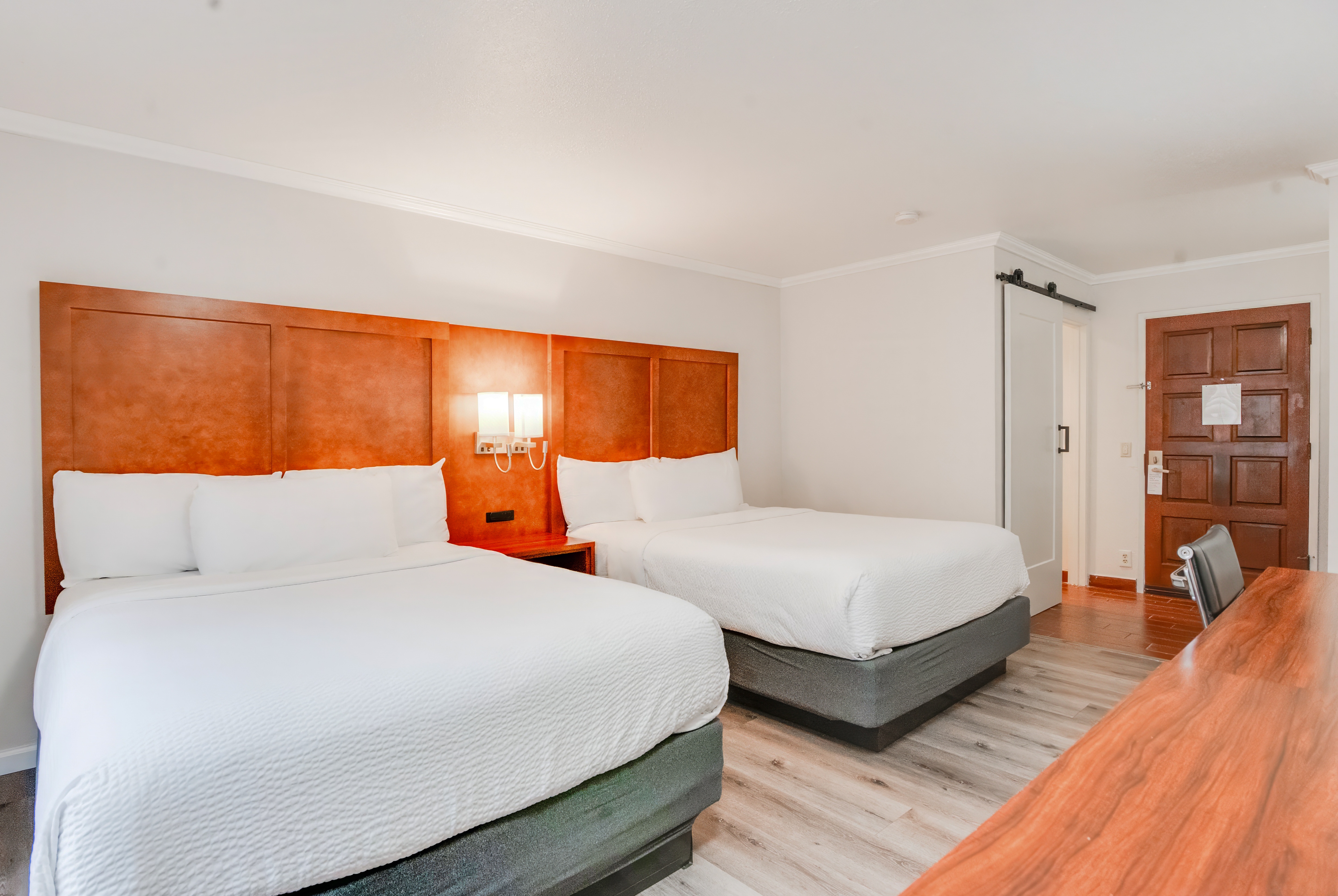 Guest room at the Ramada by Wyndham Mountain View in Mountain View, California