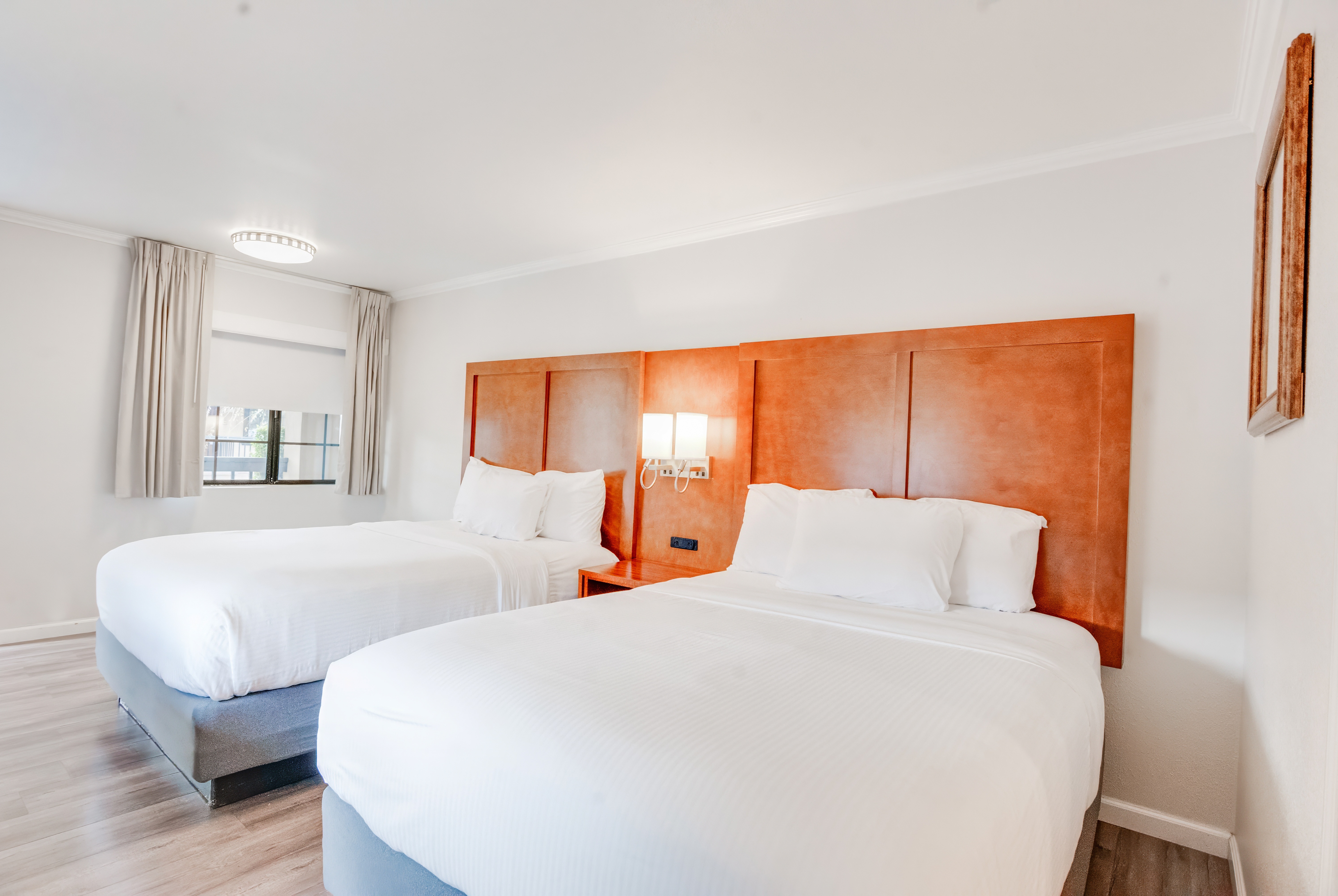 Guest room at the Ramada by Wyndham Mountain View in Mountain View, California