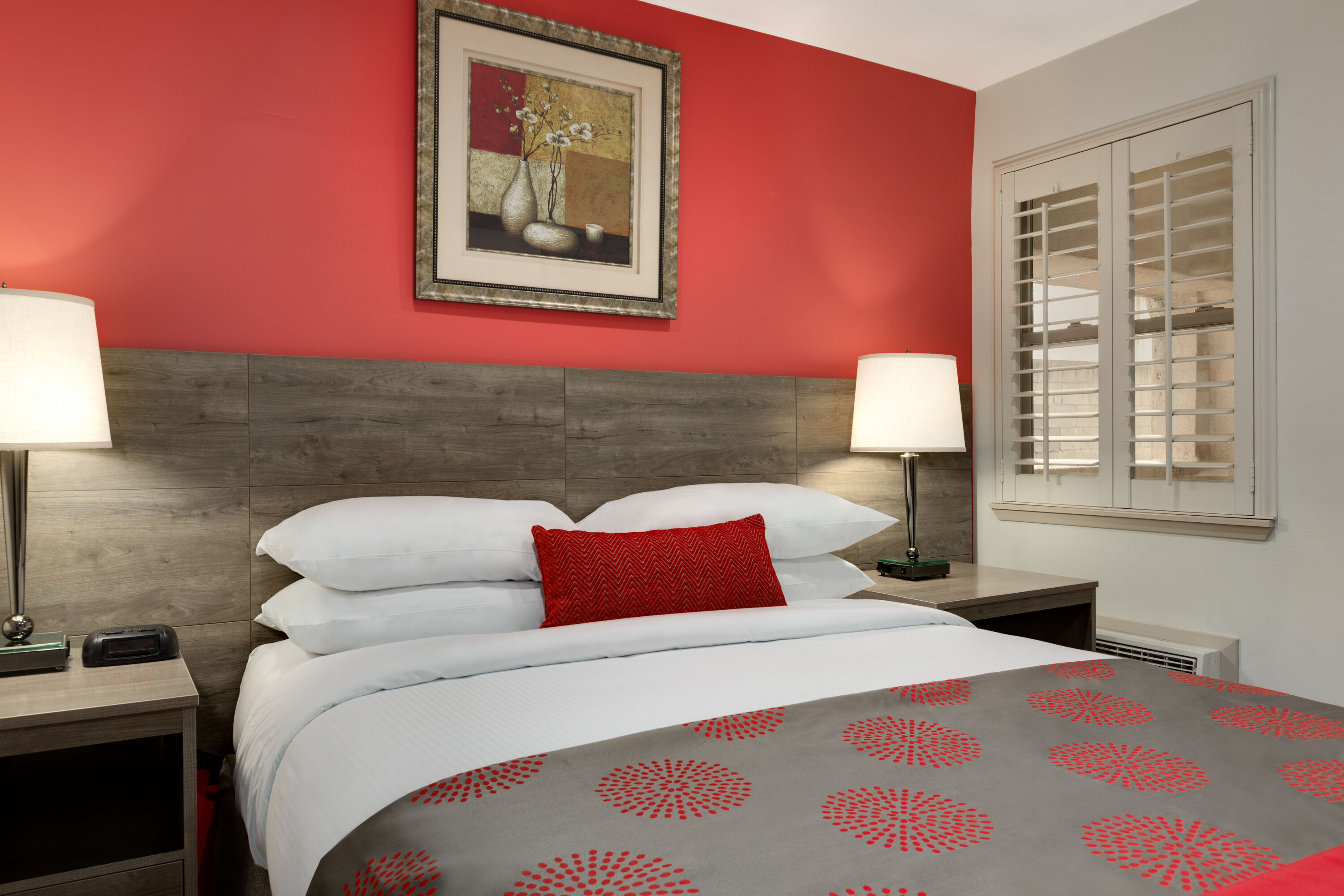 Guest room at the Ramada by Wyndham Oakland Downtown City Center in Oakland, California