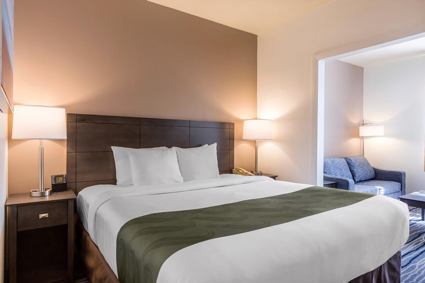 Guest room at the Ramada Suites by Wyndham San Diego/Hotel Circle Area in San Diego, California