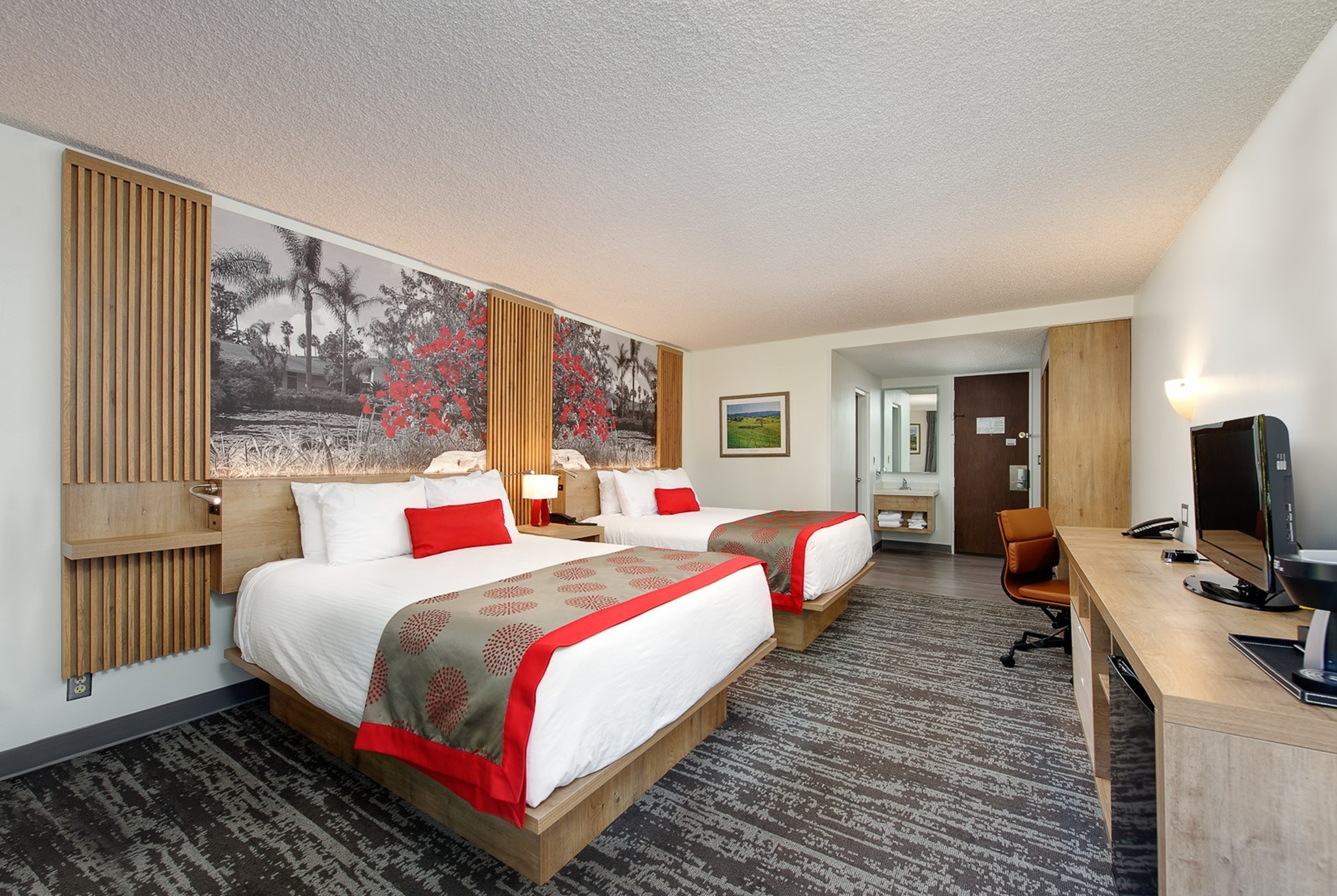 Guest room at the Ramada by Wyndham Santa Barbara in Santa Barbara, California