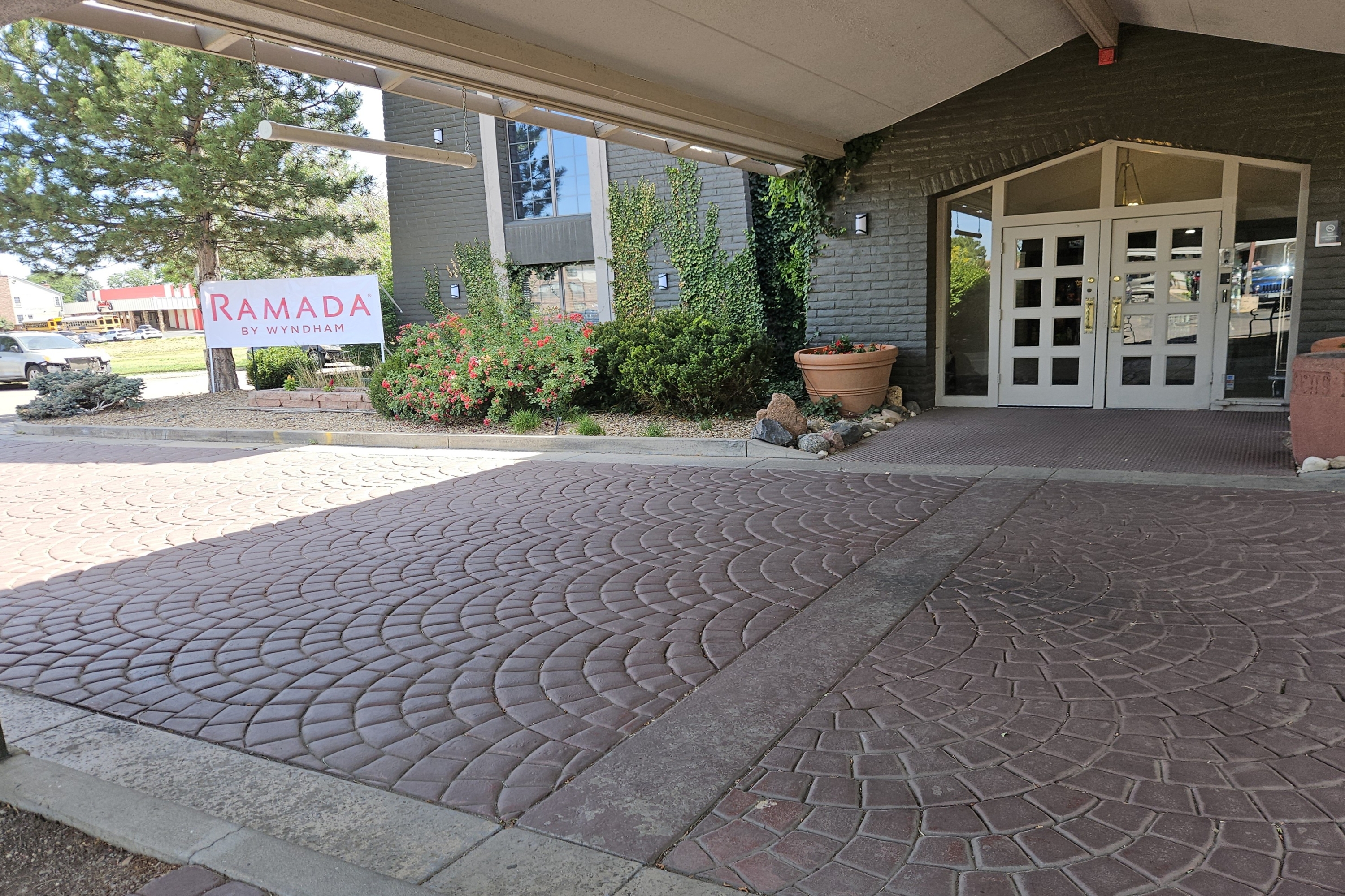Exterior of Ramada by Wyndham Westminster Denver hotel in Westminster, Colorado