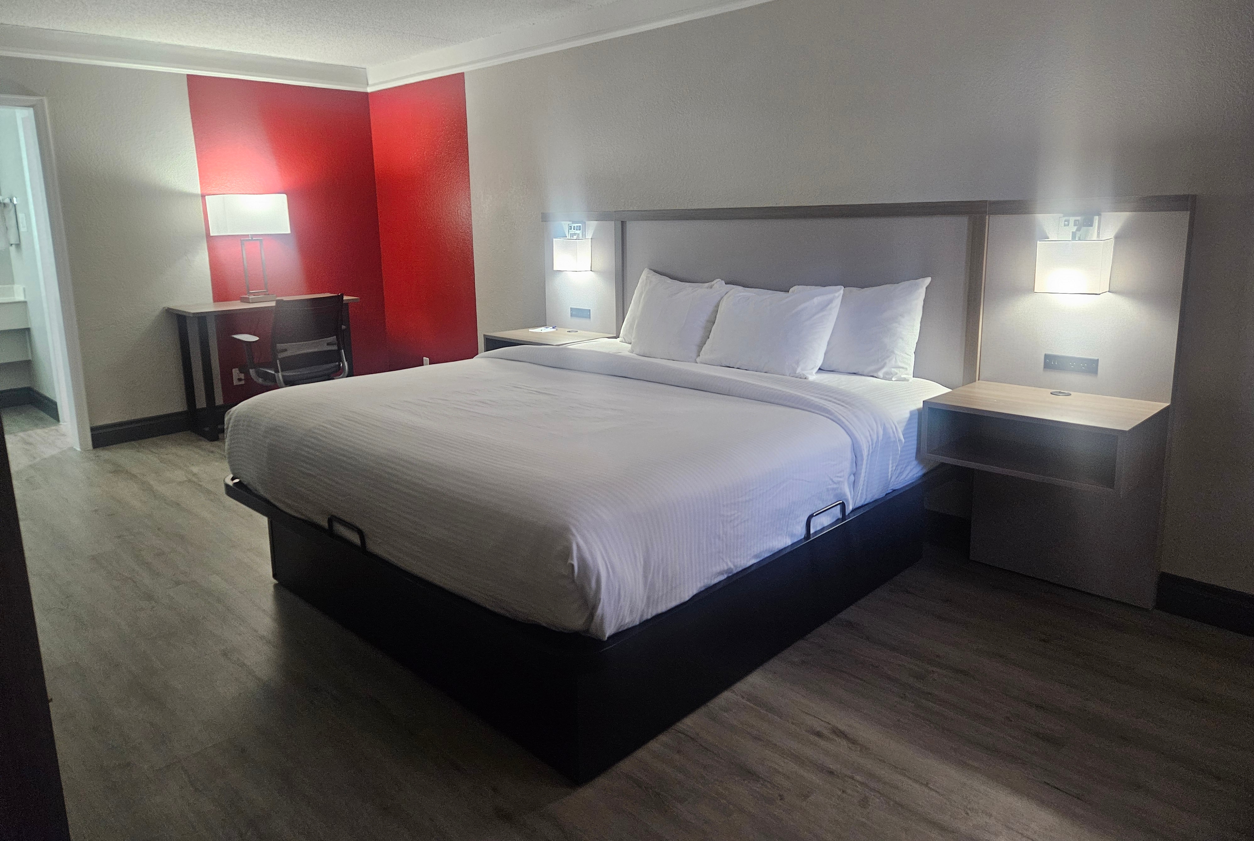 Guest room at the Ramada by Wyndham Westminster Denver in Westminster, Colorado