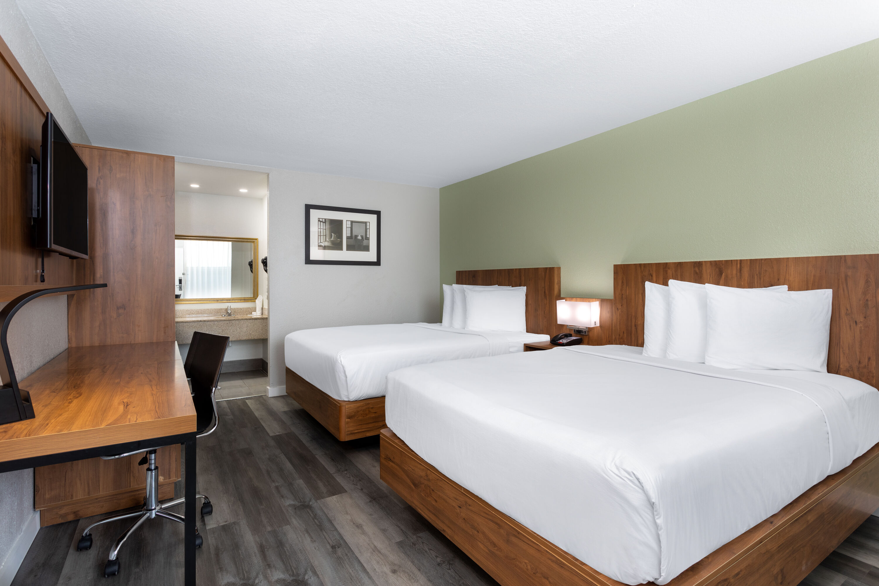 Guest room at the Ramada by Wyndham Altamonte Springs Near I-4 in Altamonte Springs, Florida