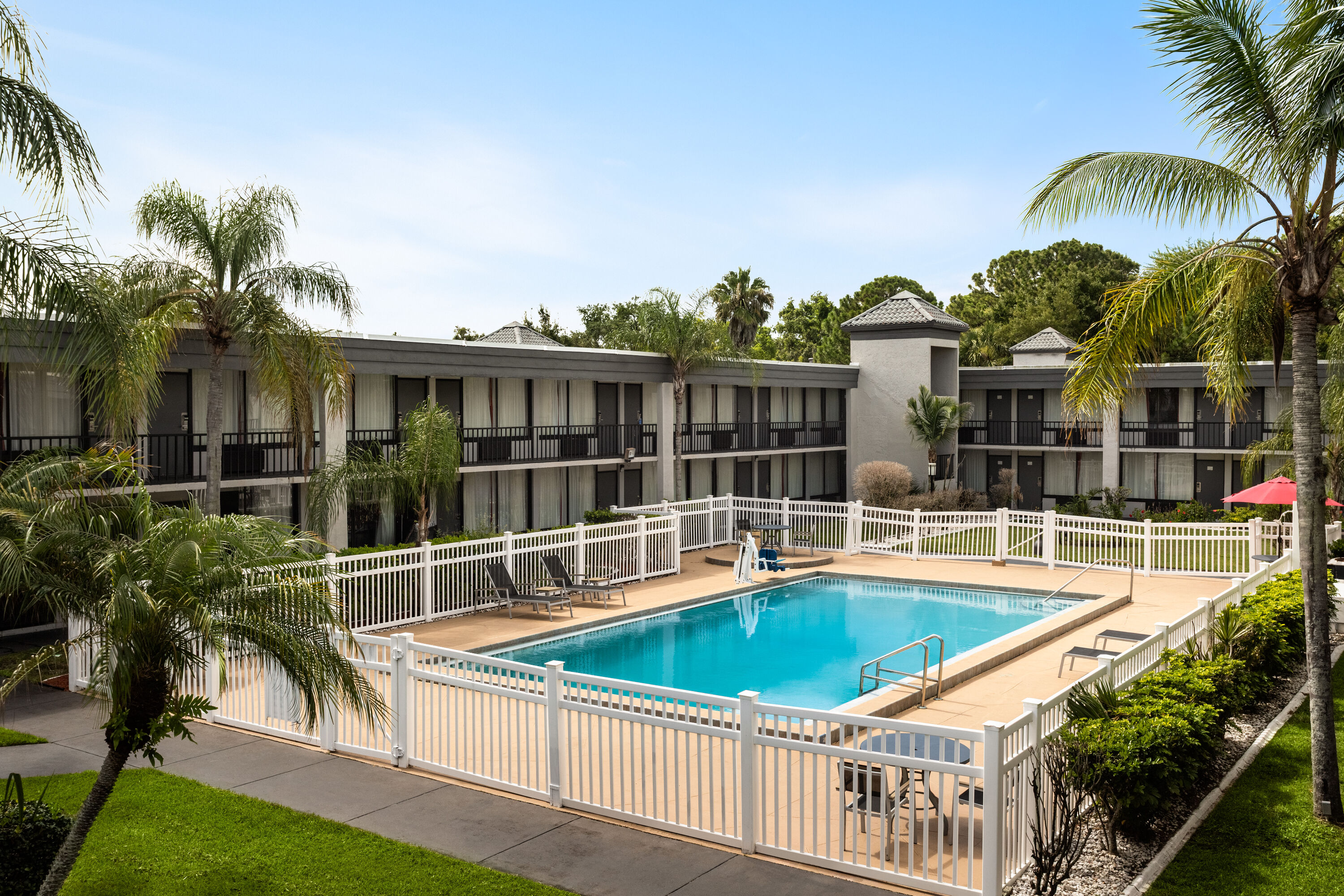 Pool at the Ramada by Wyndham Cocoa in Cocoa, Florida