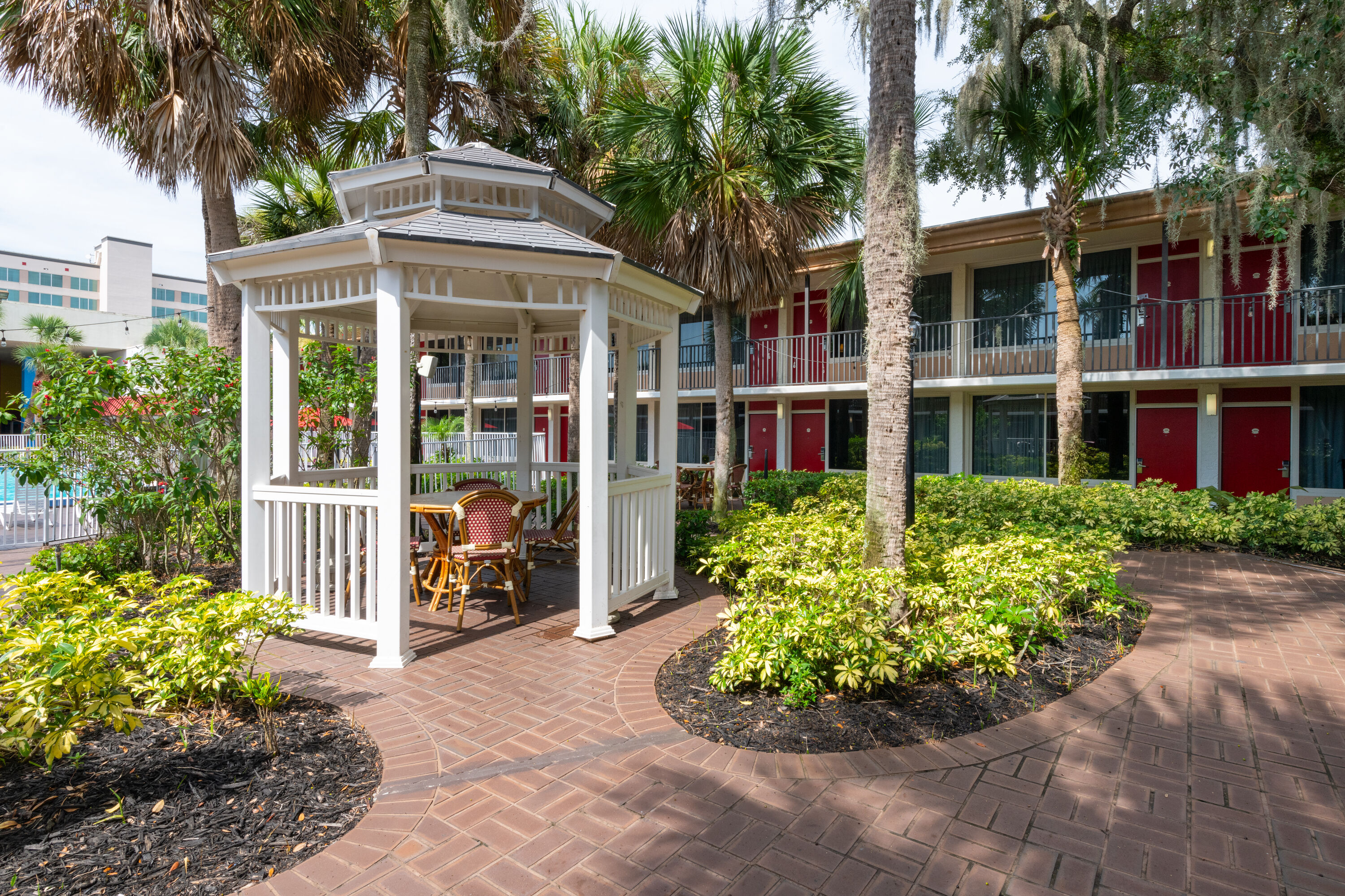 Gazebo at Ramada by Wyndham Kissimmee Gateway in Kissimmee, Florida