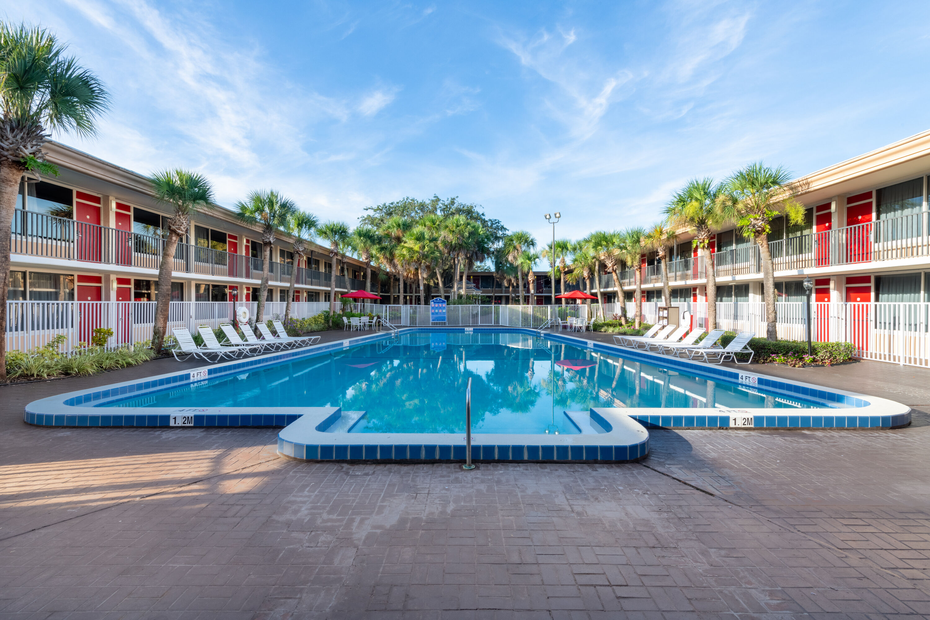 Pool at the Ramada by Wyndham Kissimmee Gateway in Kissimmee, Florida
