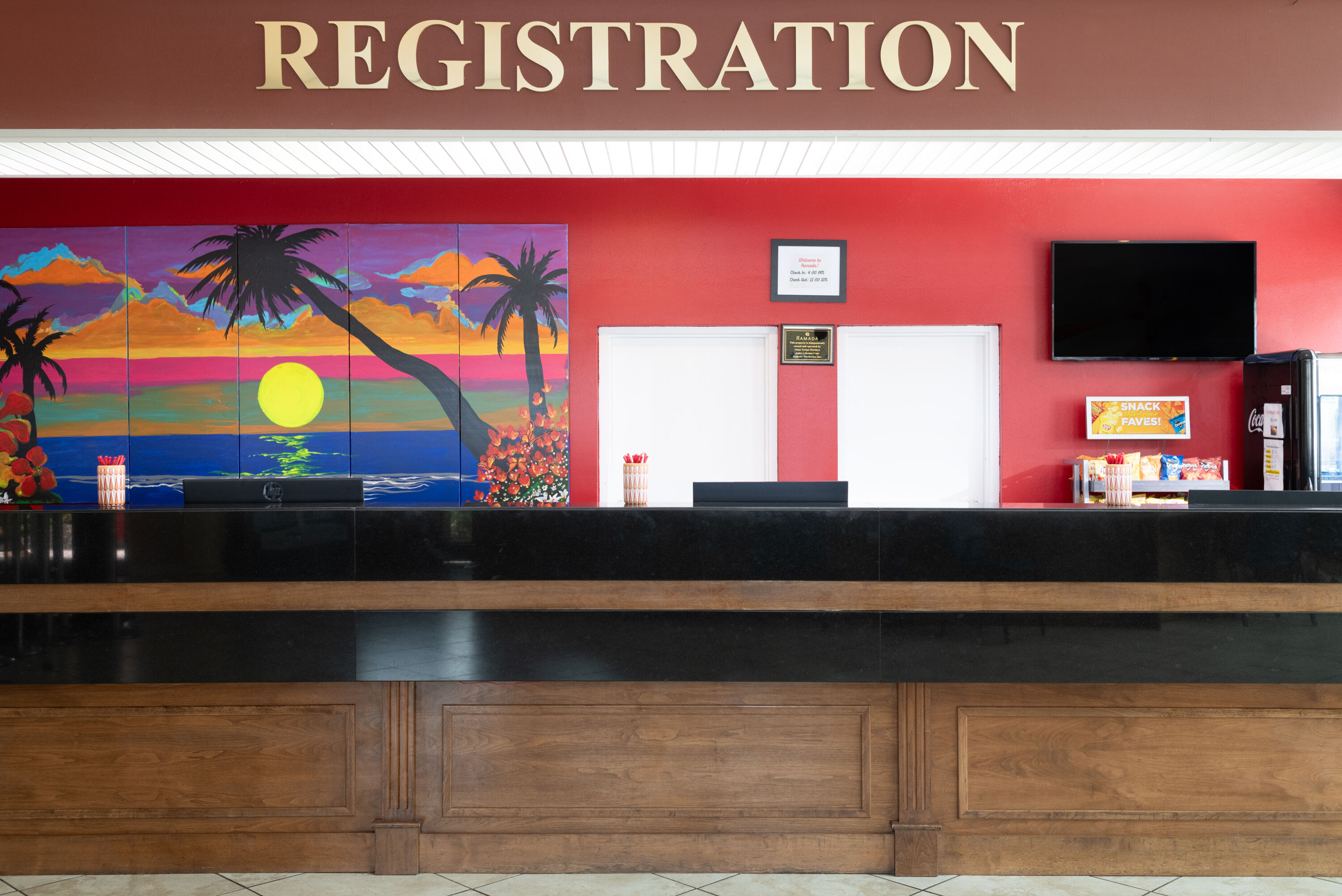 Ramada by Wyndham Kissimmee Gateway reception in Kissimmee, Florida