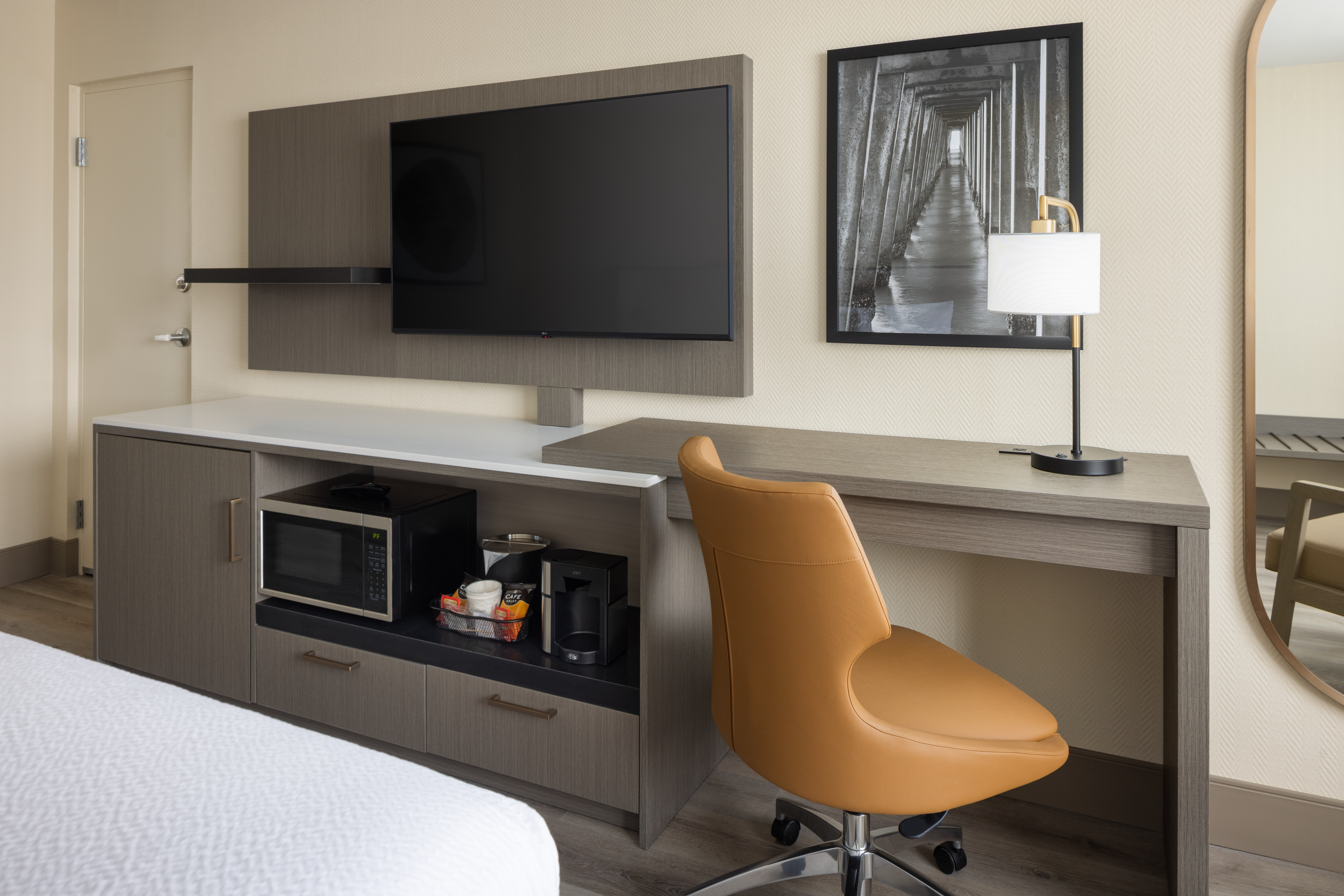 Guest room at the Ramada Plaza by Wyndham Orlando Resort & Suites Intl Drive in Orlando, Florida