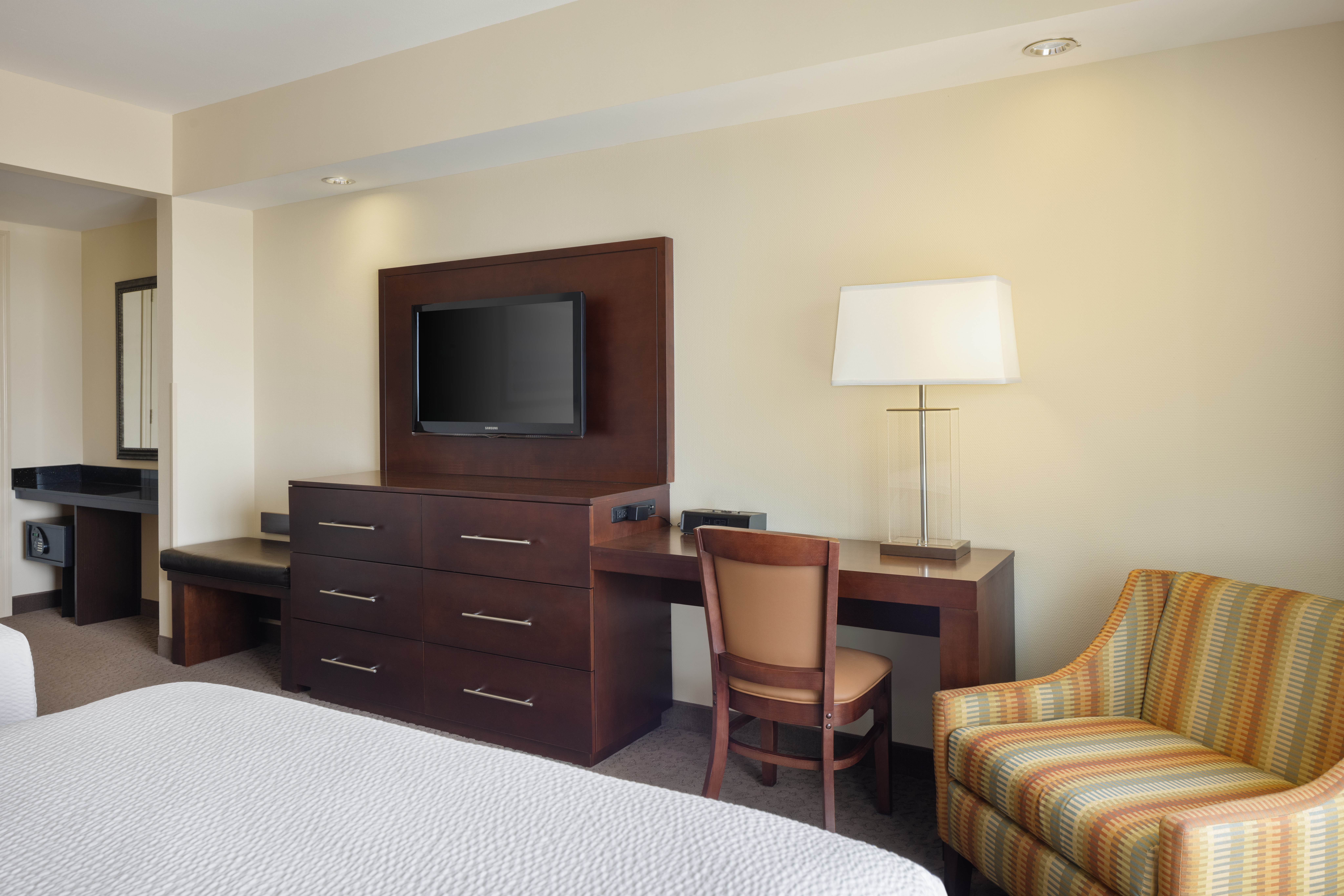 Guest room at the Ramada Plaza by Wyndham Orlando Resort & Suites Intl Drive in Orlando, Florida