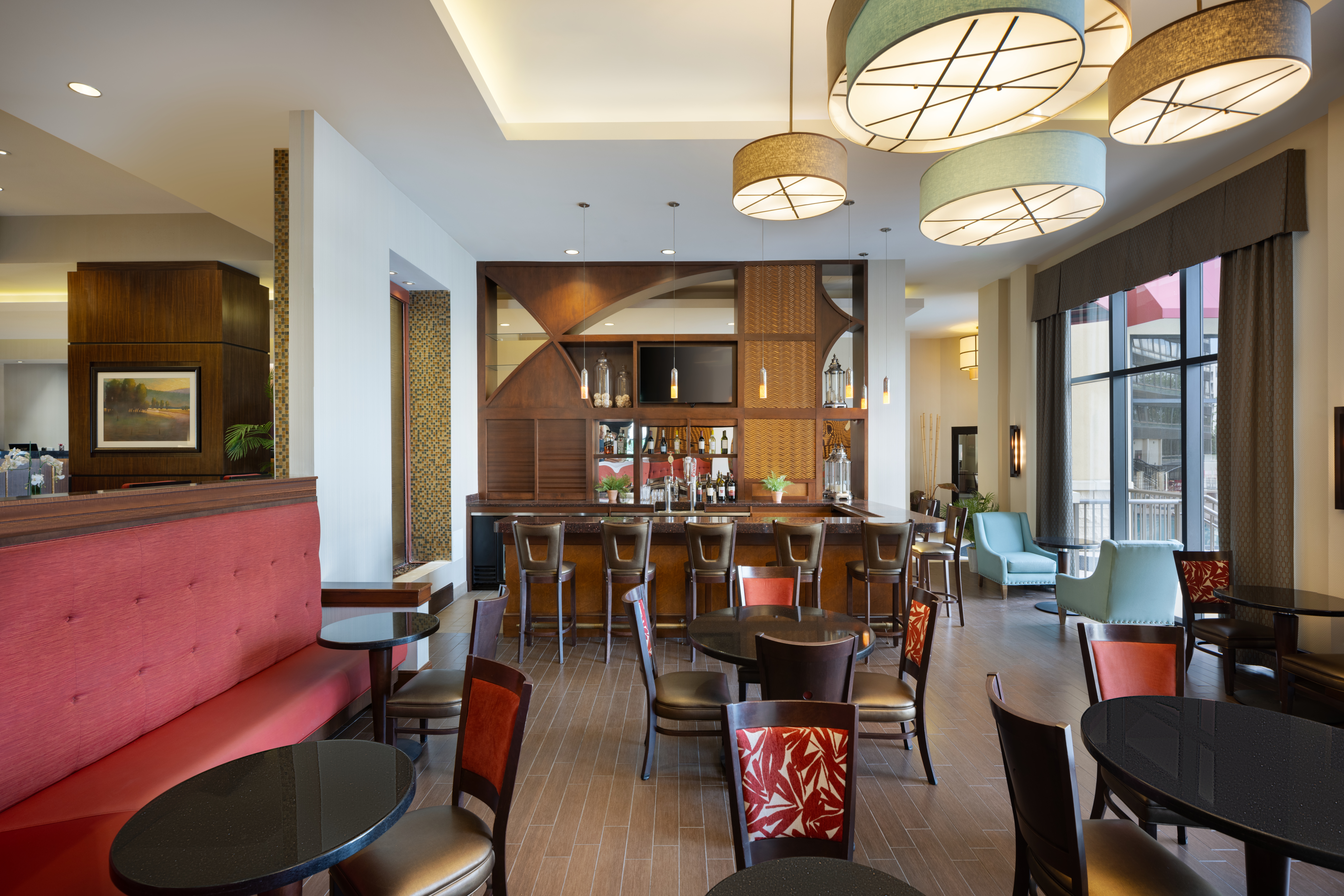 Ramada Plaza by Wyndham Orlando Resort & Suites Intl Drive lobby bar in Orlando, Florida