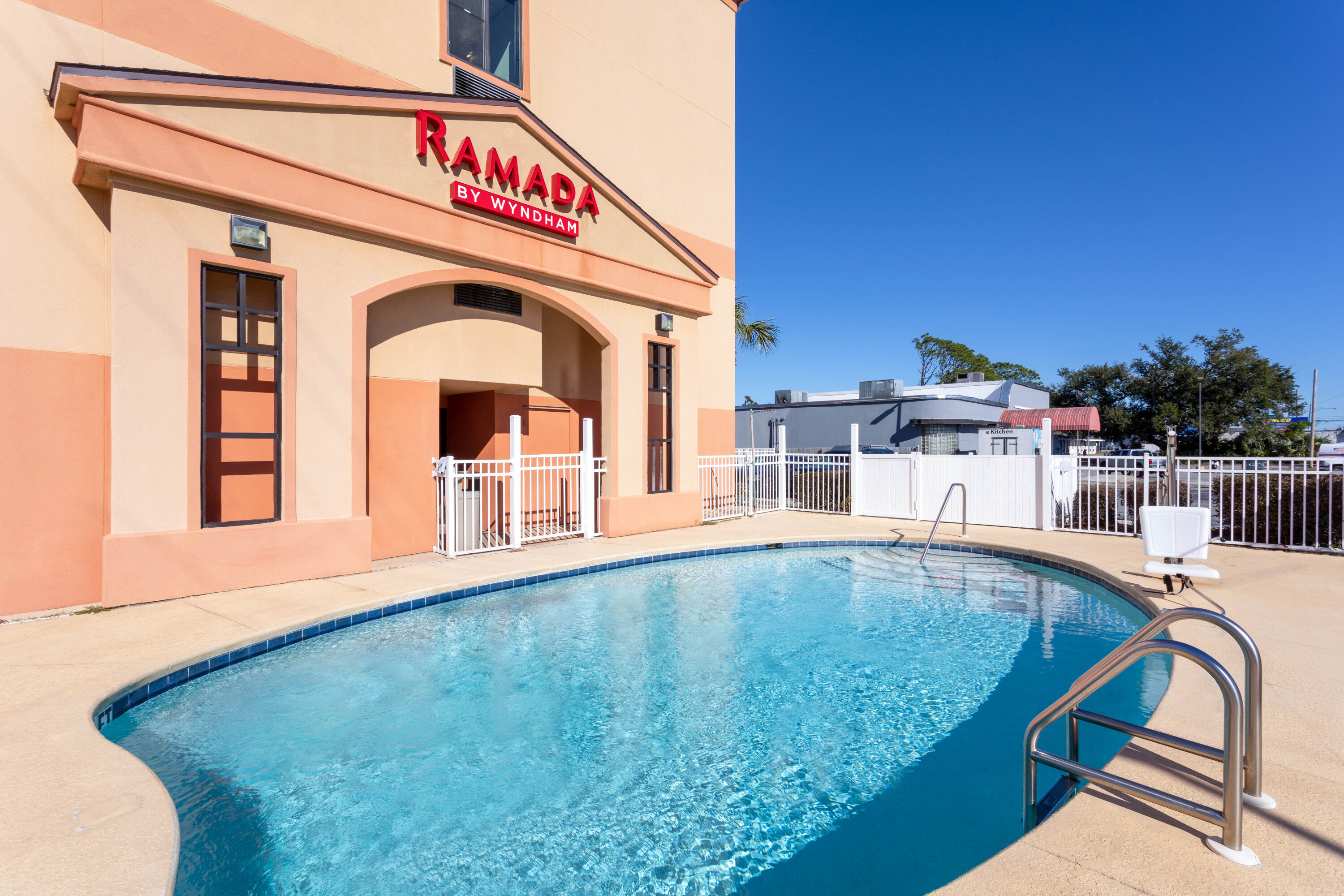 Pool at the Ramada by Wyndham Panama City in Panama City, Florida