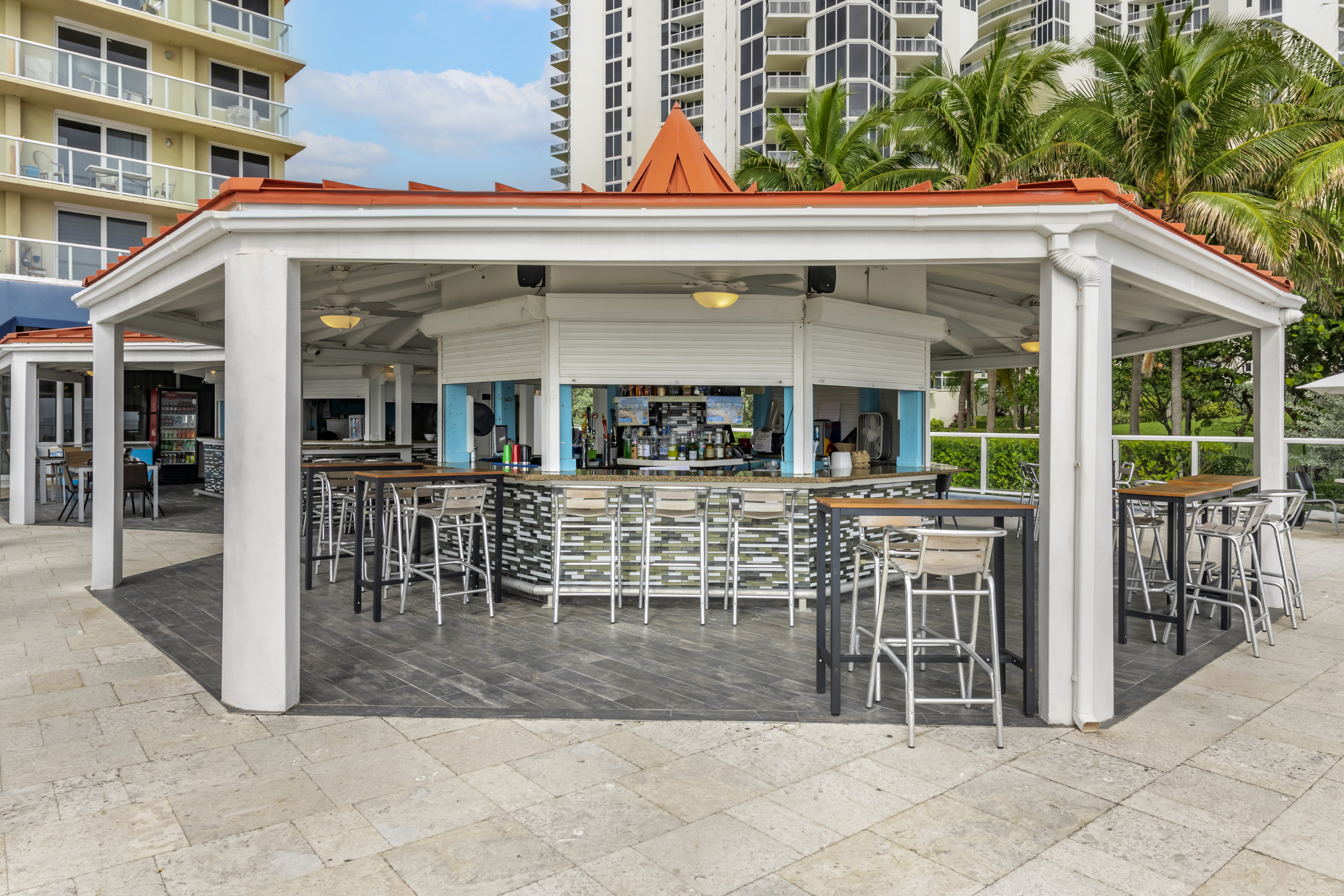 Bar at Ramada Plaza by Wyndham Marco Polo Beach Resort in Sunny Isles Beach, Florida