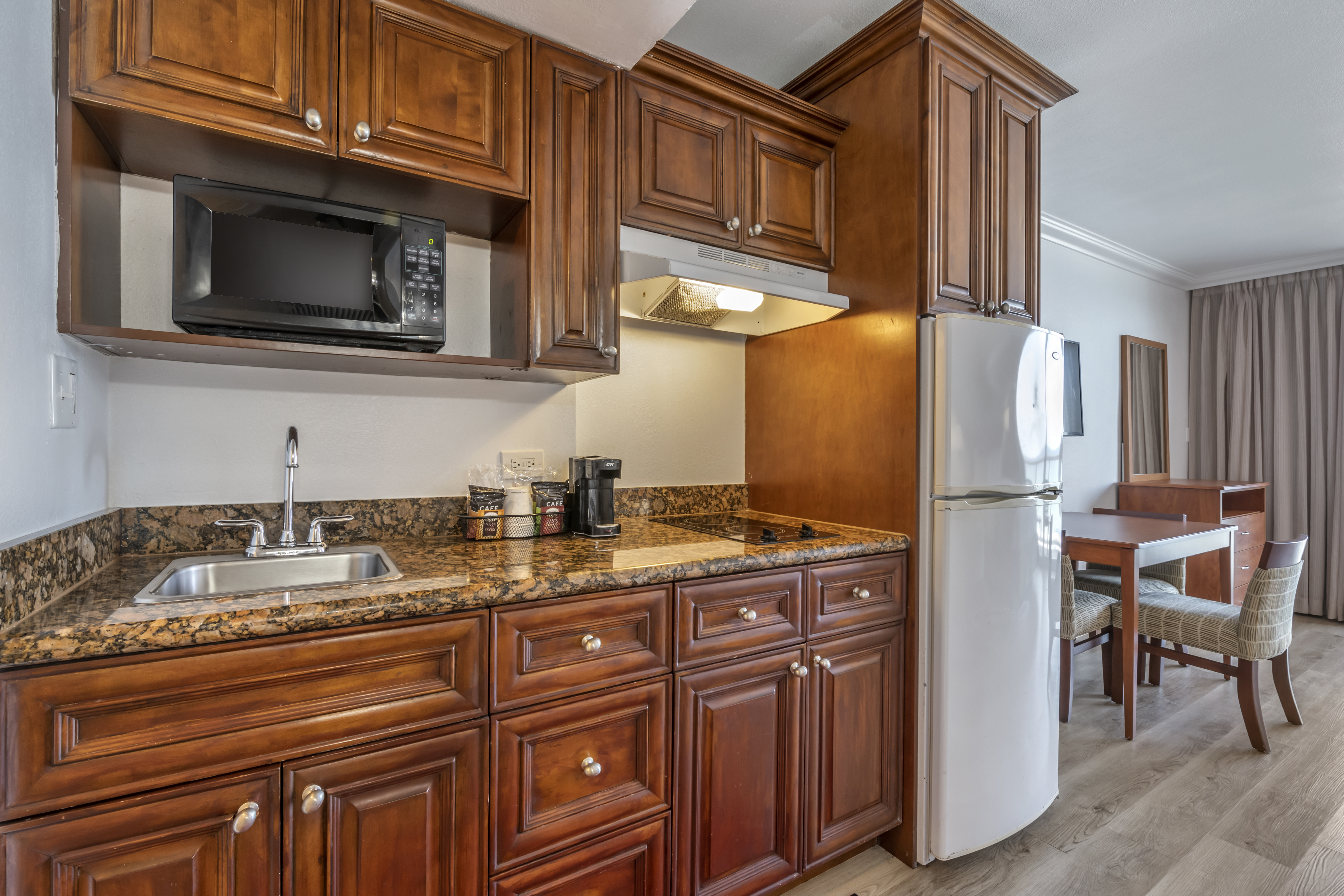 Guest room at the Ramada Plaza by Wyndham Marco Polo Beach Resort in Sunny Isles Beach, Florida
