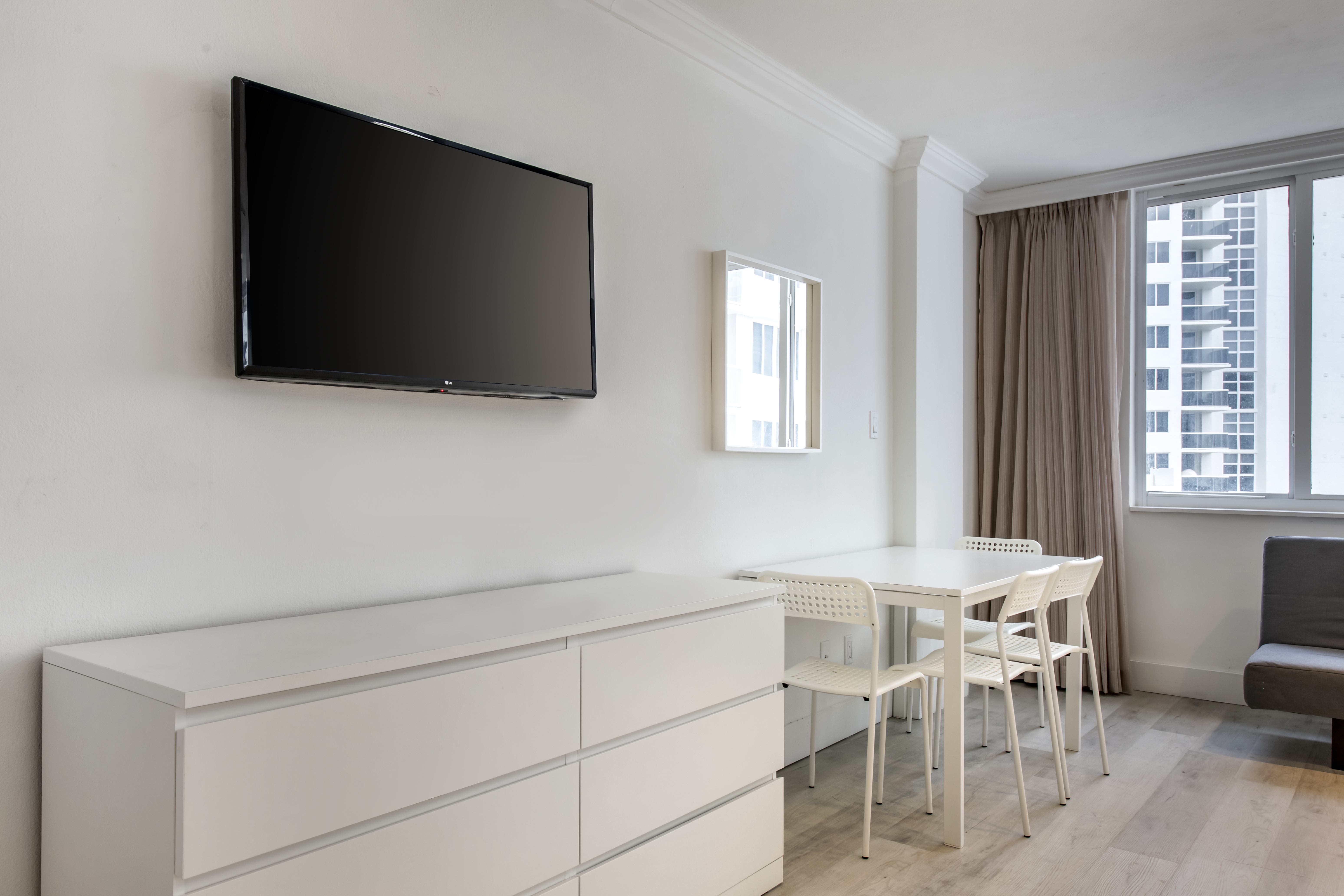 Guest room at the Ramada Plaza by Wyndham Marco Polo Beach Resort in Sunny Isles Beach, Florida