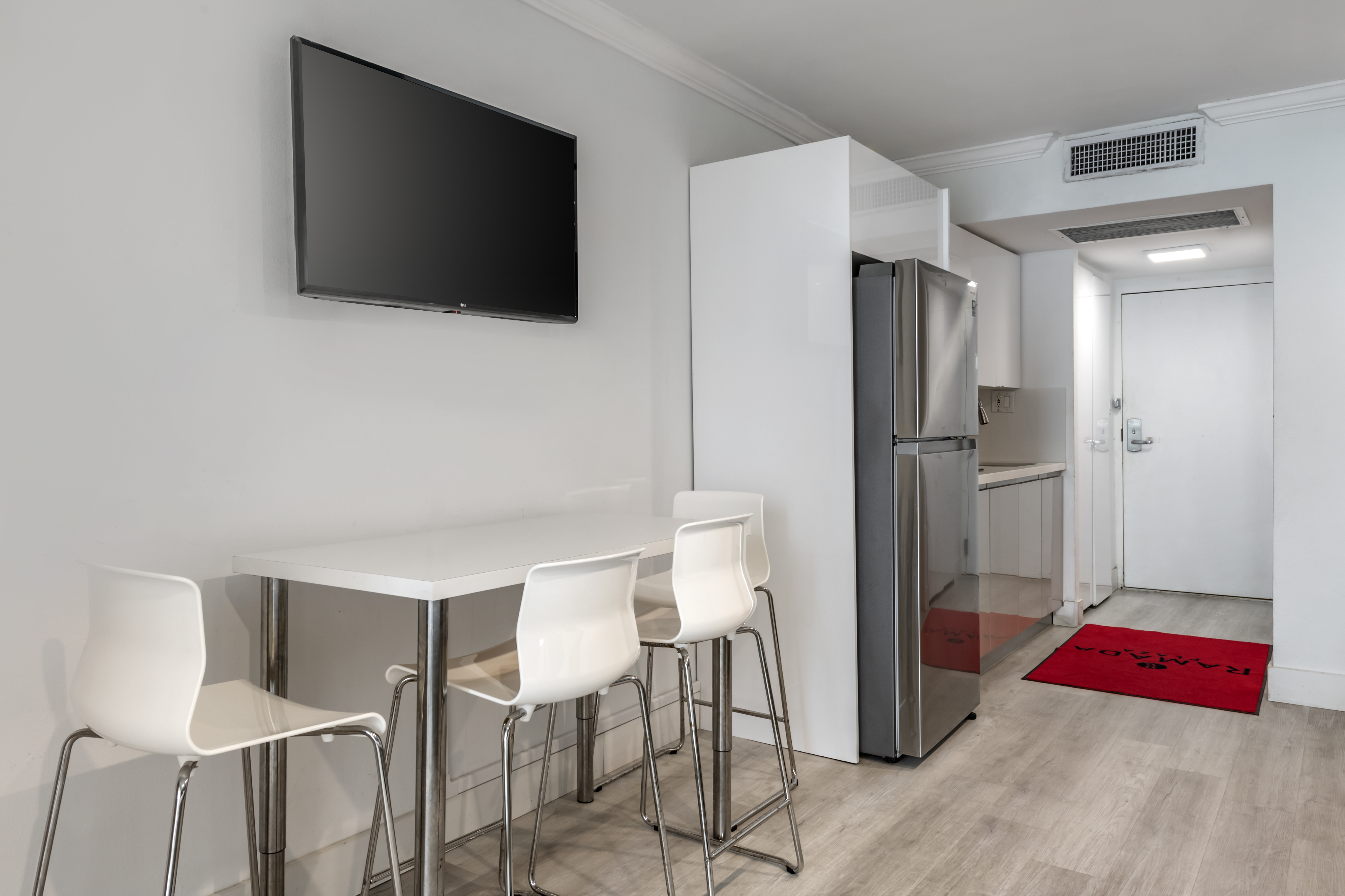 Guest room at the Ramada Plaza by Wyndham Marco Polo Beach Resort in Sunny Isles Beach, Florida