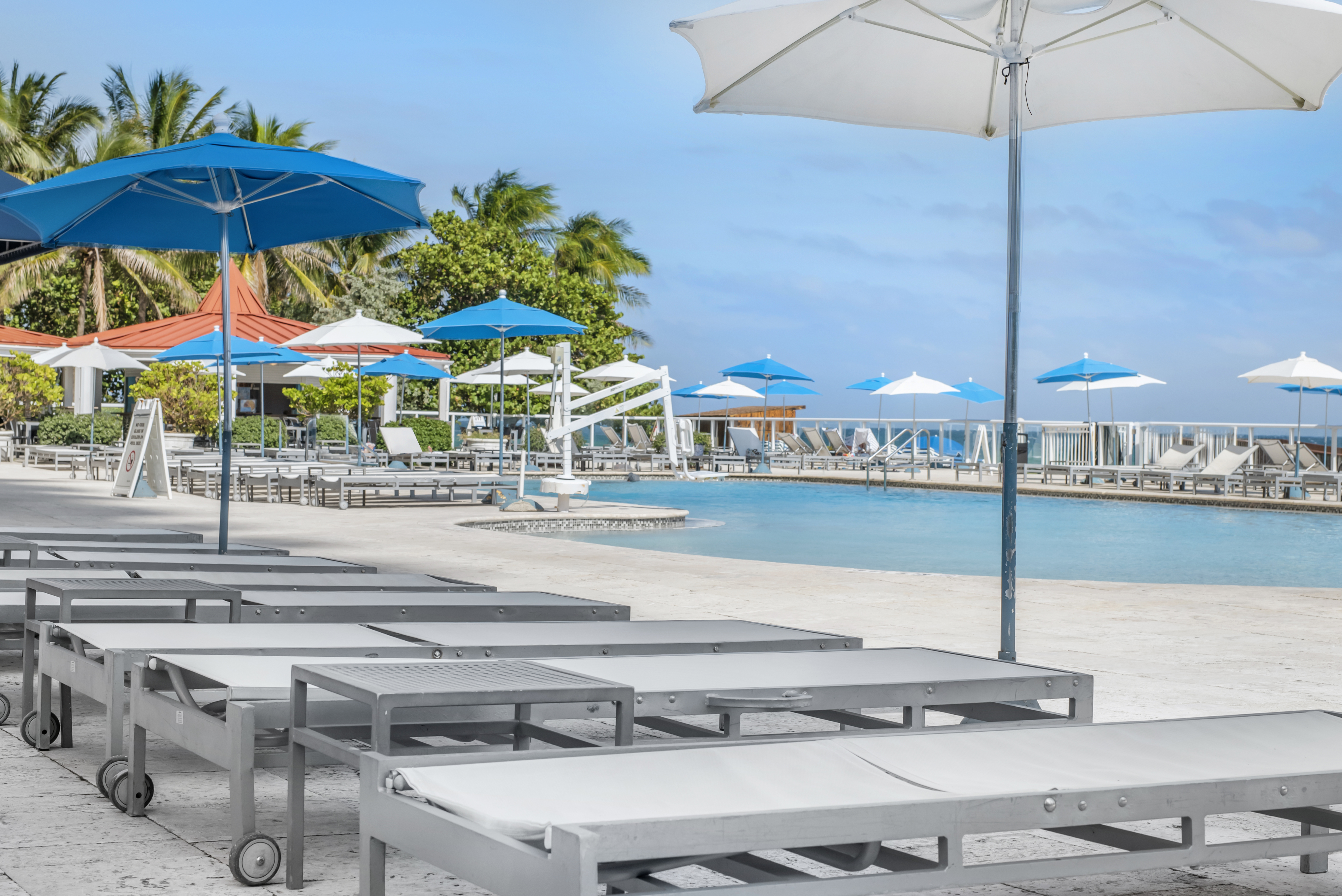Pool at the Ramada Plaza by Wyndham Marco Polo Beach Resort in Sunny Isles Beach, Florida