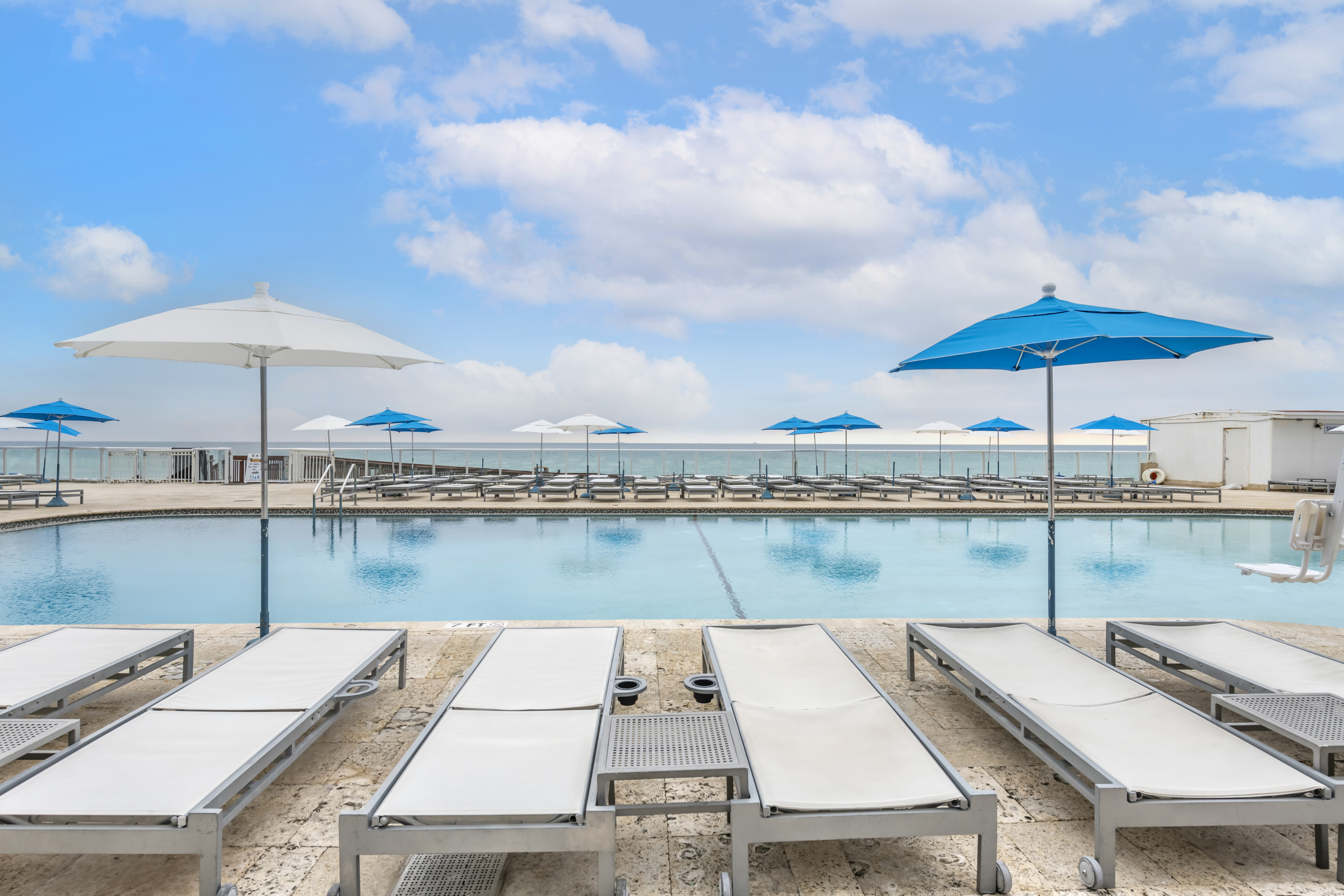 Pool at the Ramada Plaza by Wyndham Marco Polo Beach Resort in Sunny Isles Beach, Florida