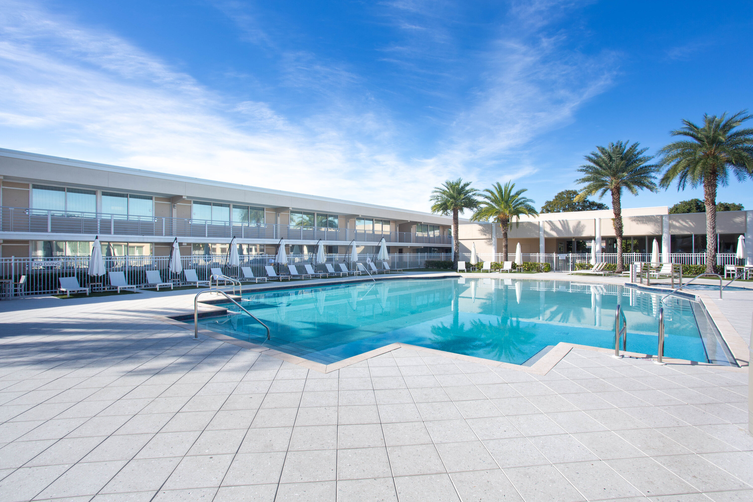 Pool at the Ramada by Wyndham Venice Hotel Venezia in Venice, Florida