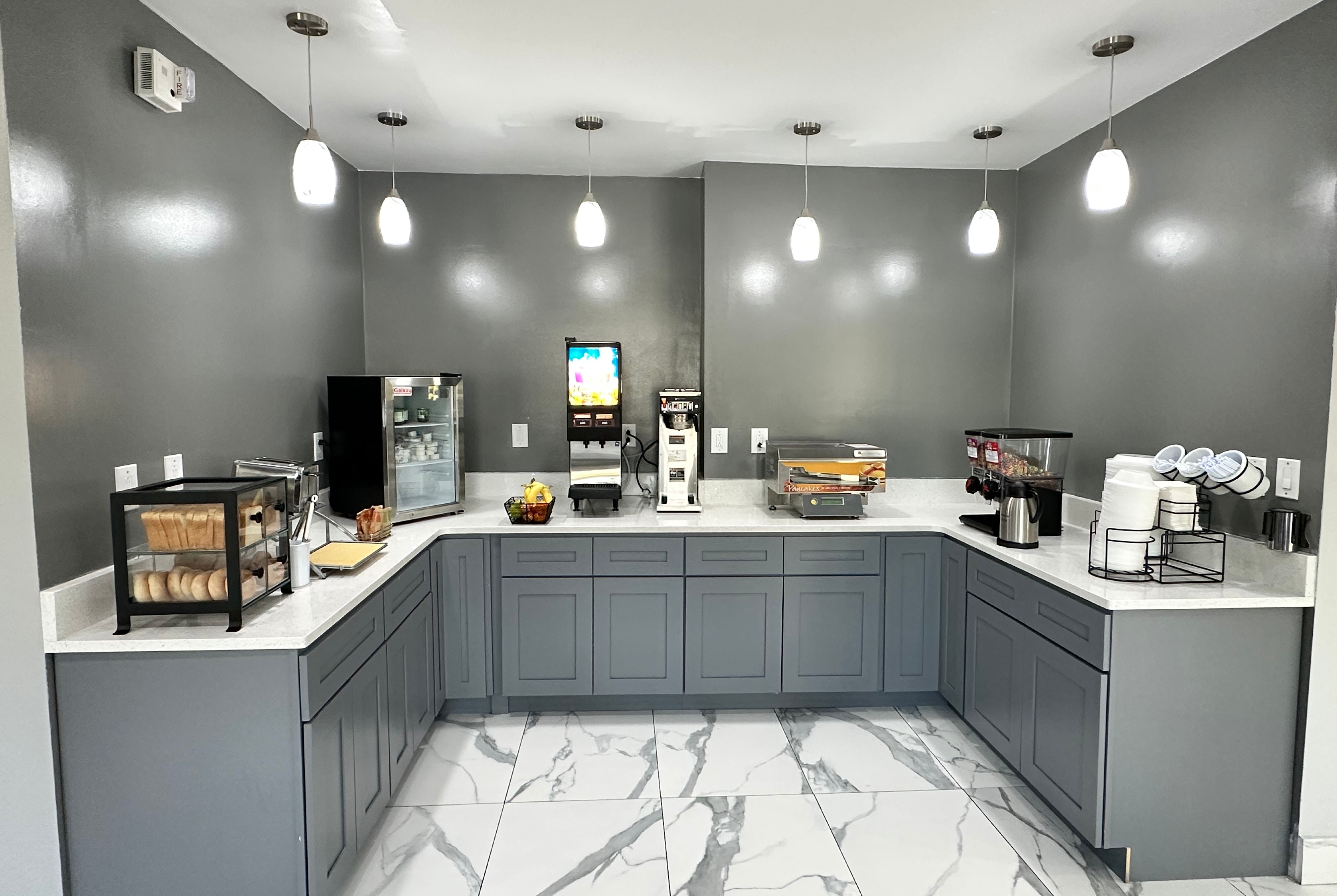 Ramada by Wyndham Lithia Springs Atlanta restaurant breakfast area close up in Lithia Springs, Georgia