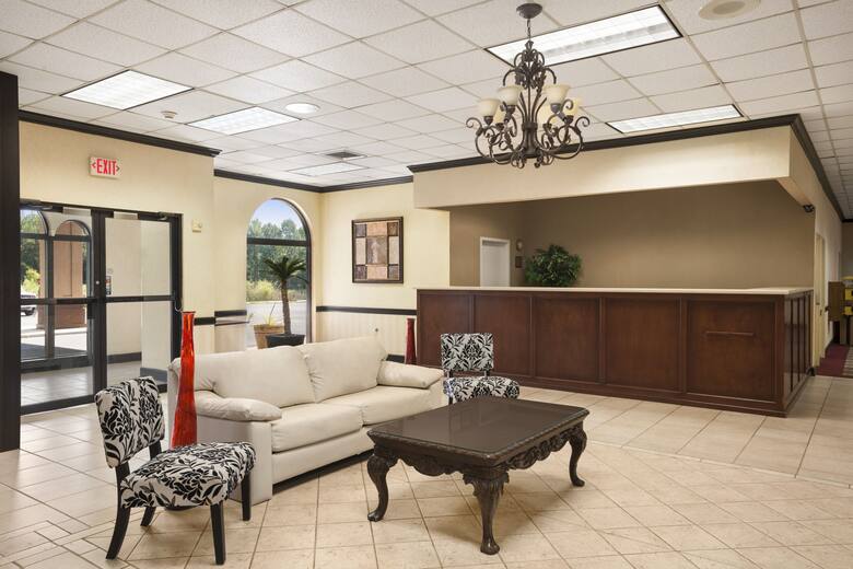 Ramada Pooler/Savannah hotel lobby in Pooler, Georgia