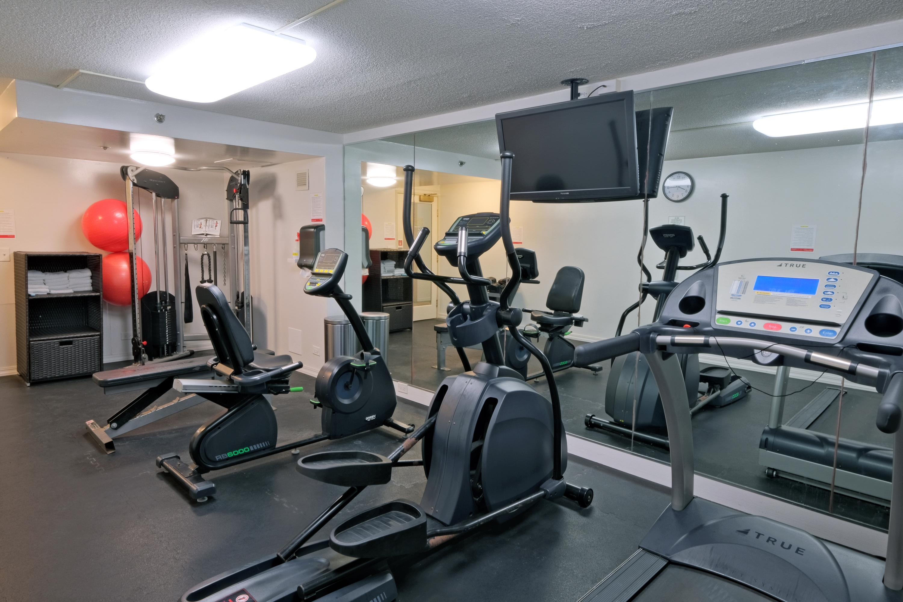 Fitness room at Ramada Plaza by Wyndham Waikiki in Honolulu, Hawaii