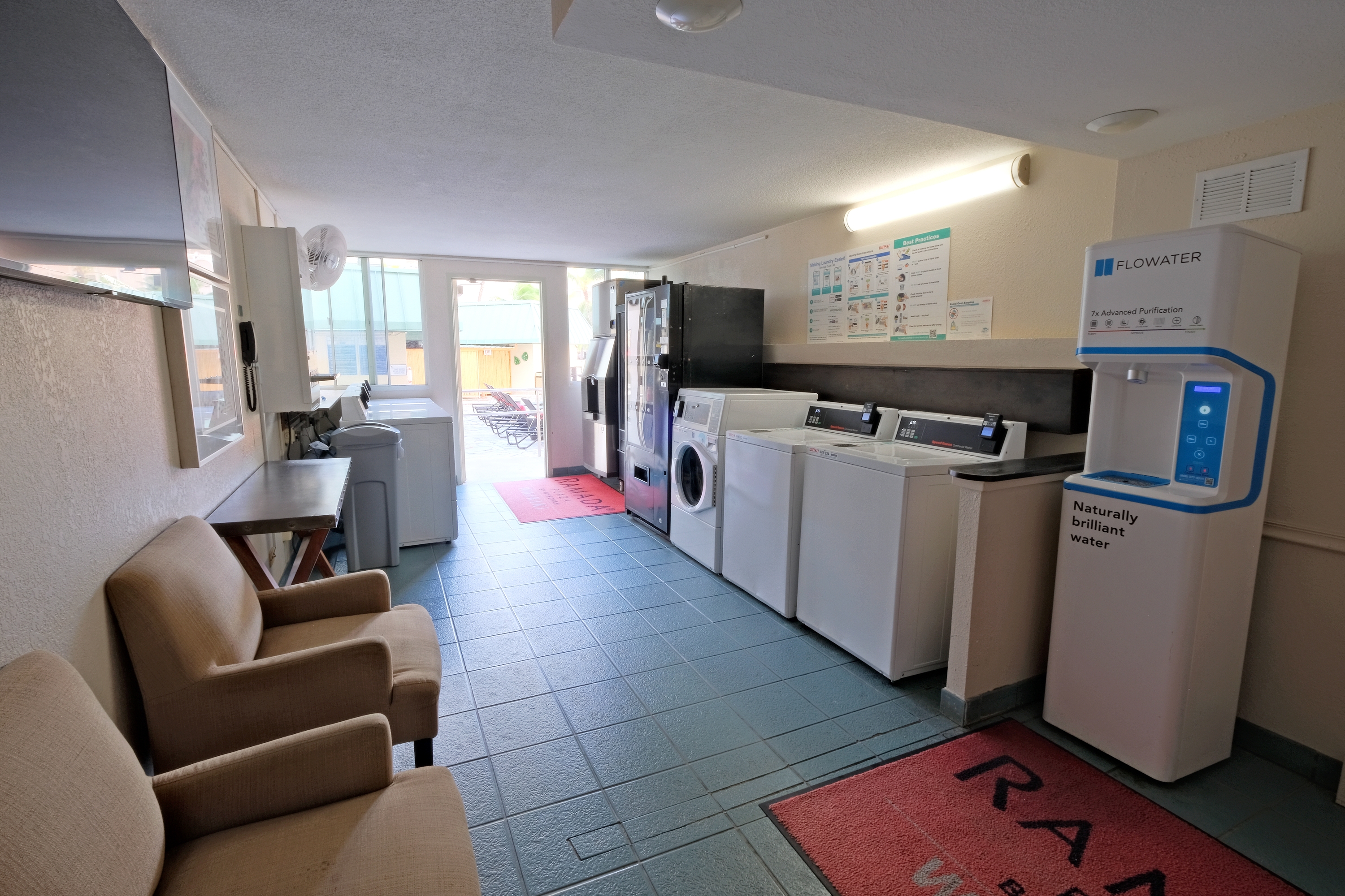 Laundry facilities at Ramada Plaza by Wyndham Waikiki in Honolulu, Hawaii