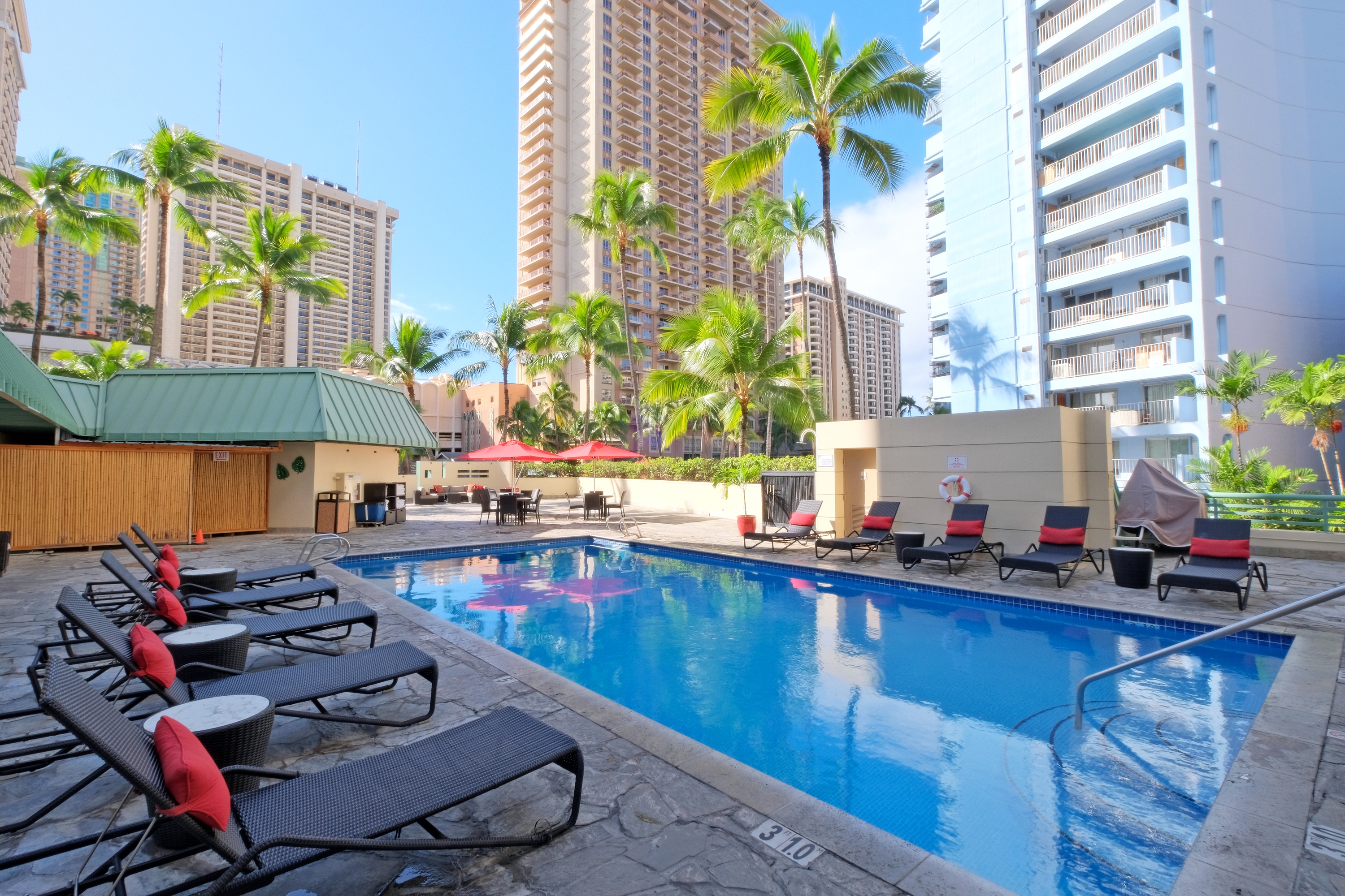 Pool at the Ramada Plaza by Wyndham Waikiki in Honolulu, Hawaii
