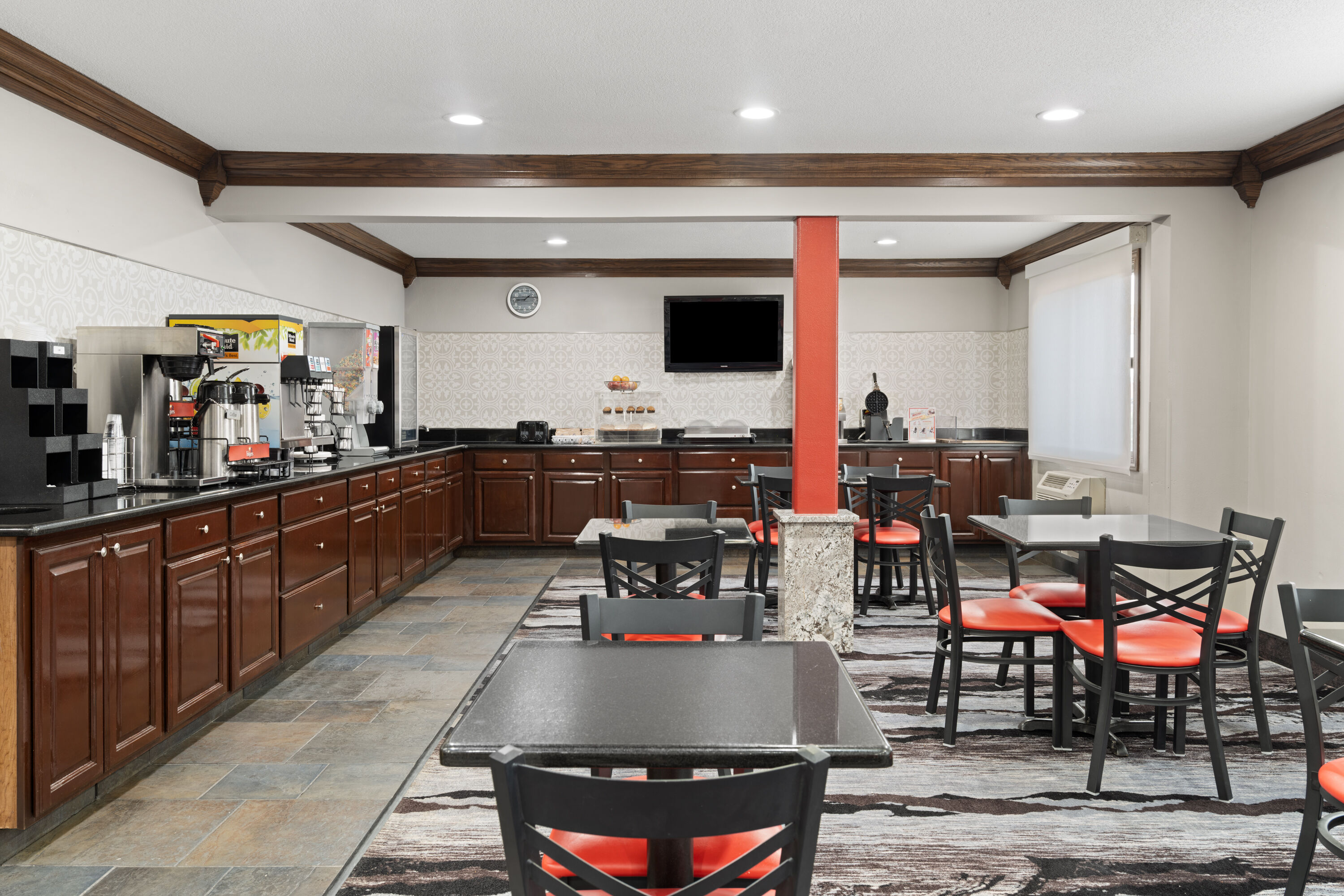 Free breakfast at Ramada by Wyndham Cedar Rapids South in Cedar Rapids, Iowa