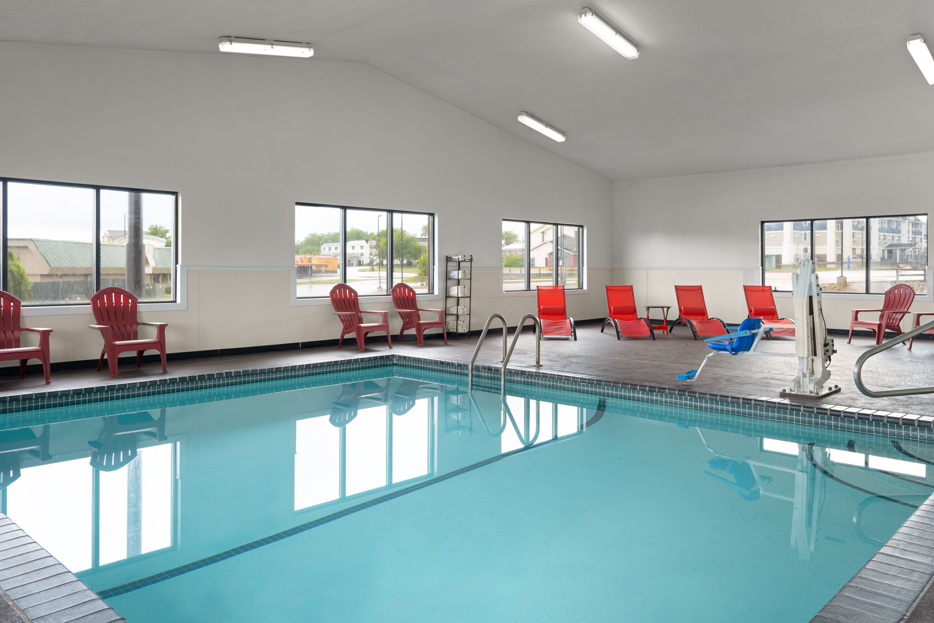 Indoor pool at the Ramada by Wyndham Cedar Rapids South in Cedar Rapids, Iowa