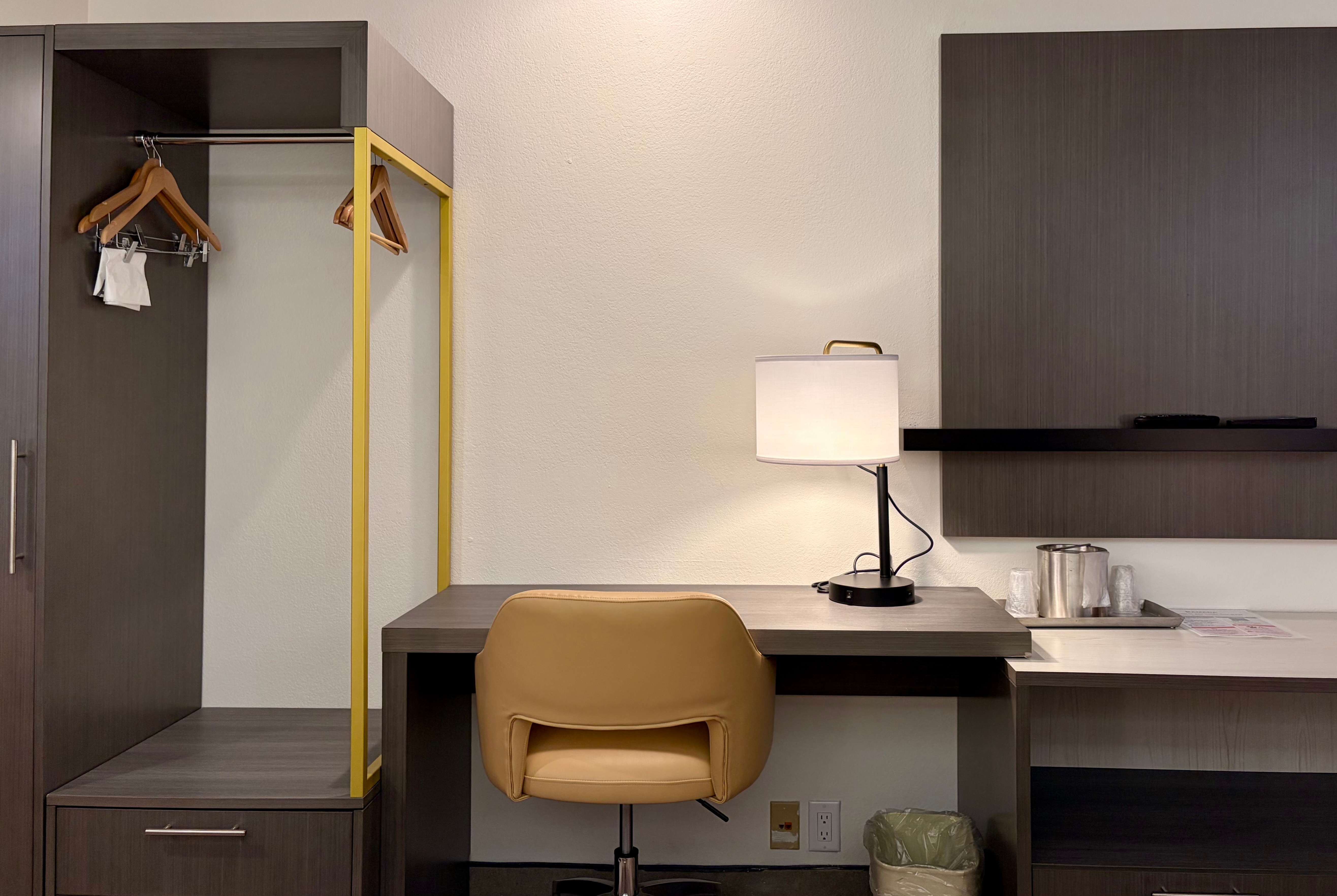 Guest room feature at the Ramada Limited Bloomington in Bloomington, Illinois