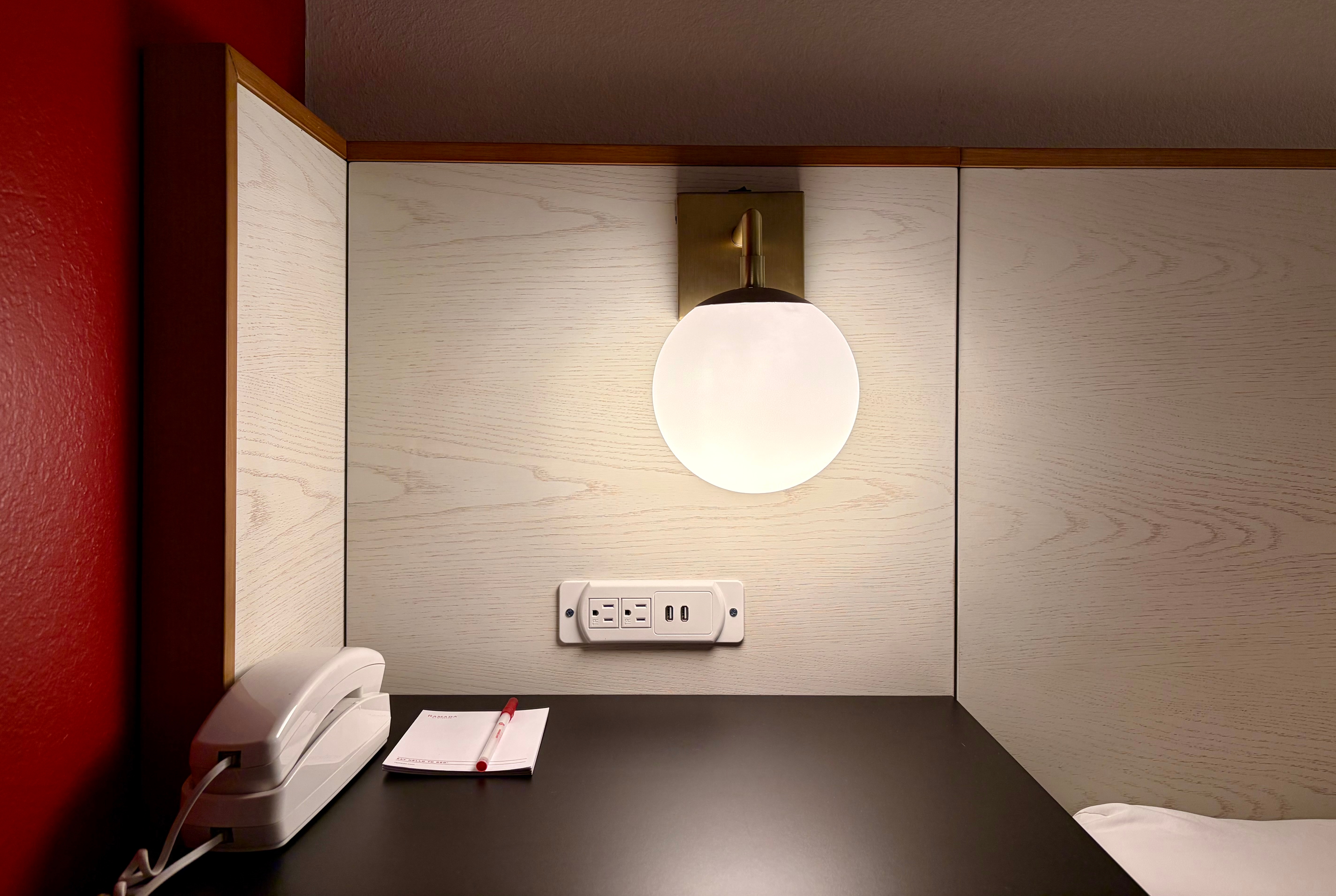 Guest room feature at the Ramada Limited Bloomington in Bloomington, Illinois