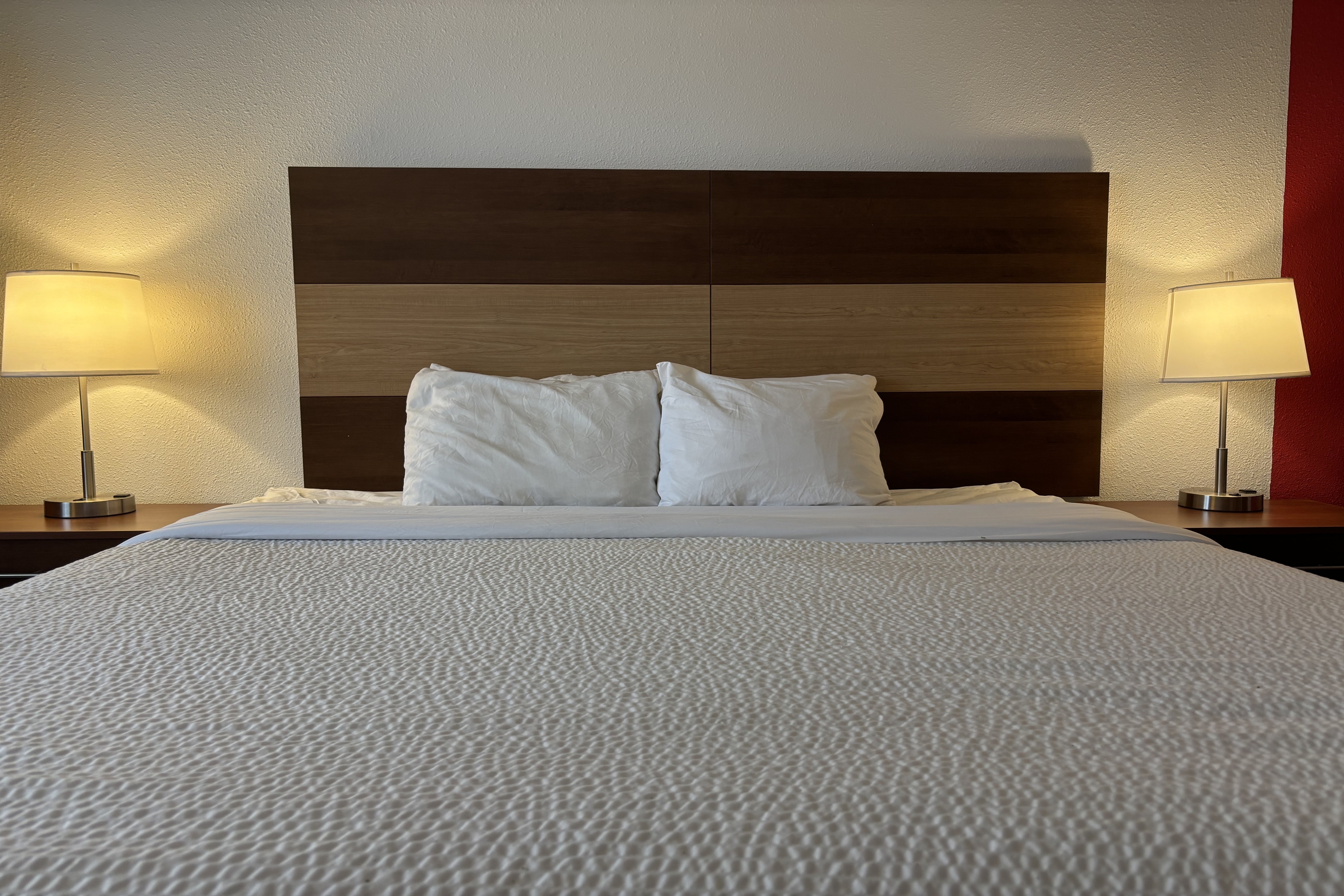 Guest room at the Ramada by Wyndham Effingham in Effingham, Illinois