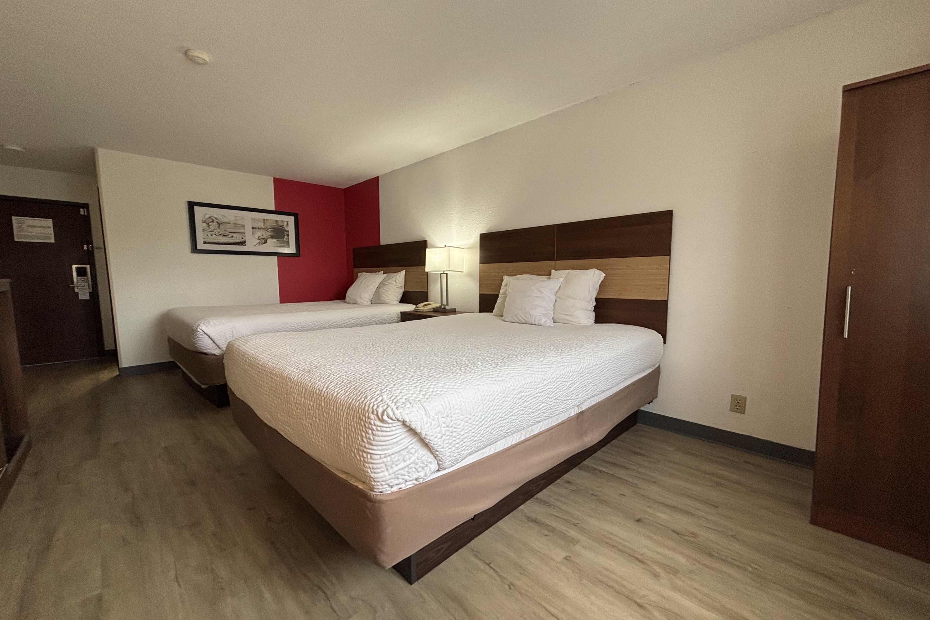 Guest room at the Ramada by Wyndham Effingham in Effingham, Illinois