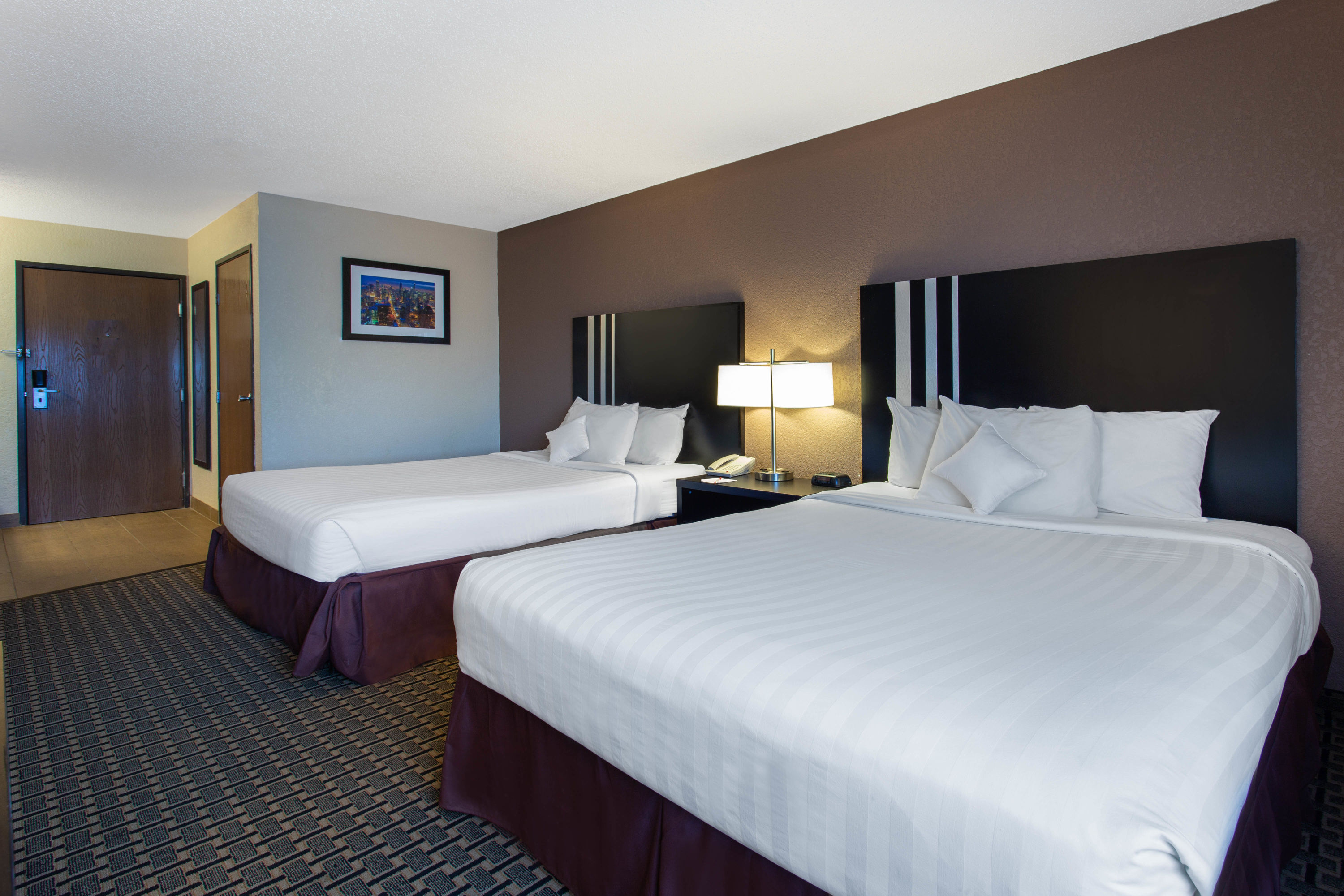 Guest room at the Ramada by Wyndham Glendale Heights/Lombard in Glendale Heights, Illinois