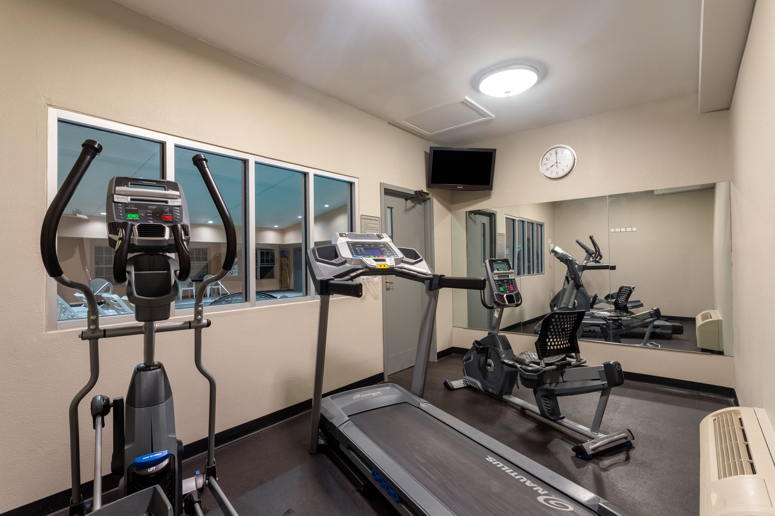 Fitness room at Ramada by Wyndham Sellersburg/Louisville North in Sellersburg, Indiana