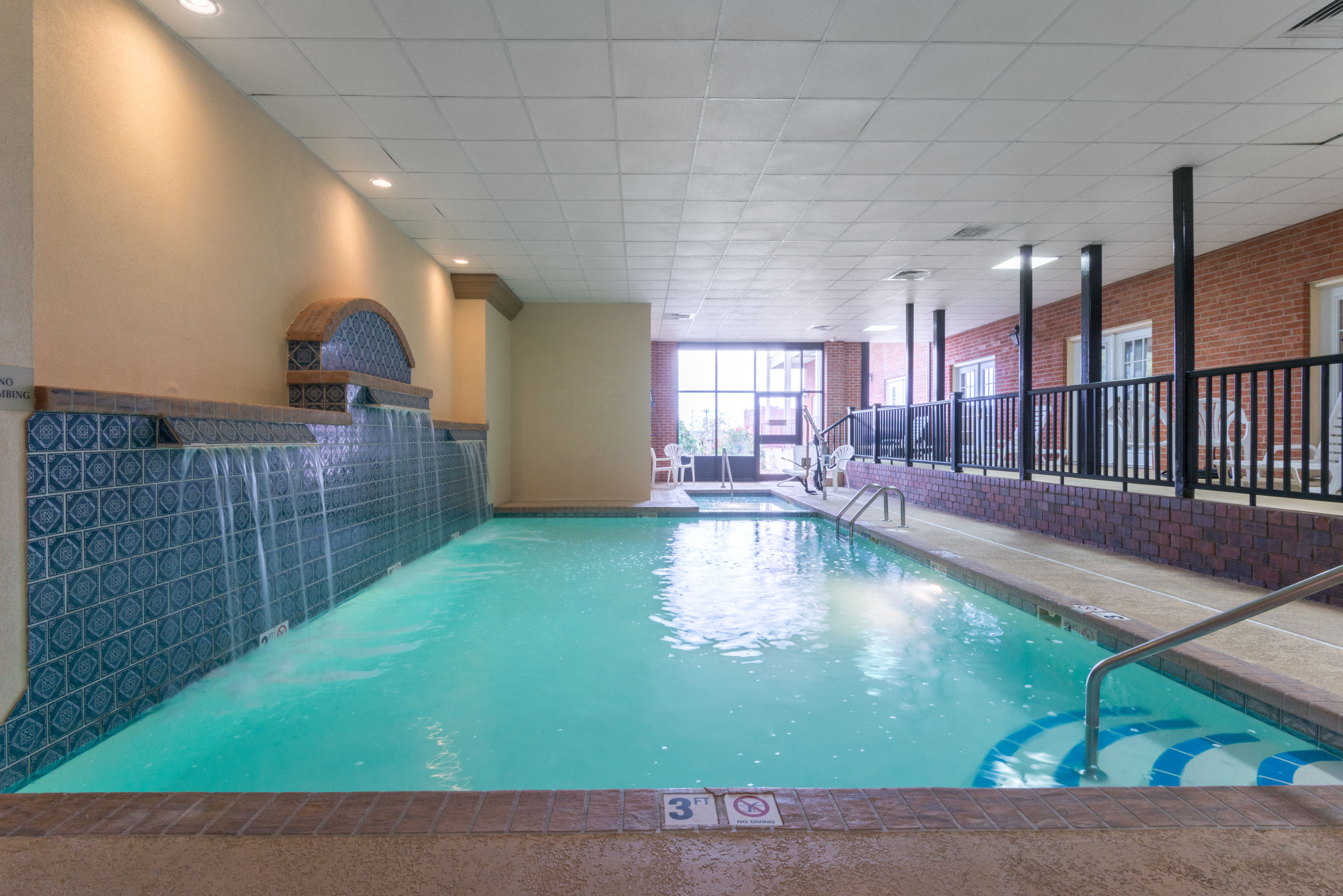 Pool at the Ramada by Wyndham Topeka Downtown Hotel & Convention Center in Topeka, Kansas