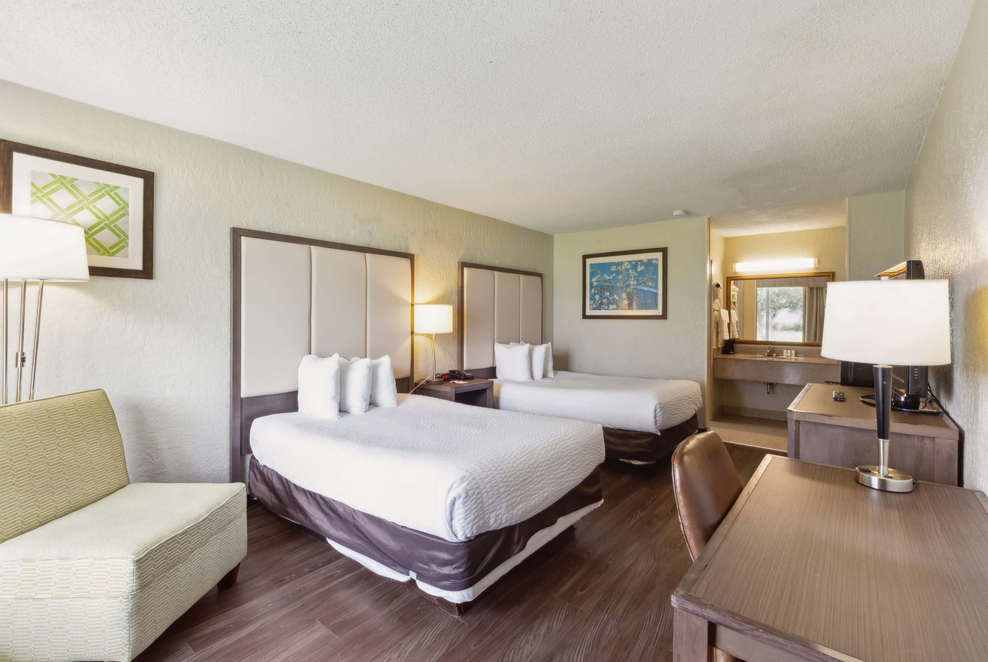 Guest room at the Ramada by Wyndham Houma in Houma, Louisiana