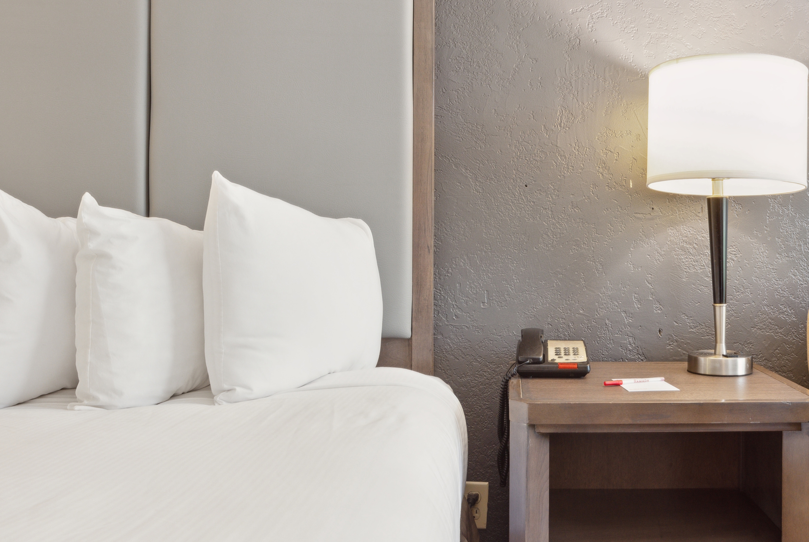 Guest room at the Ramada by Wyndham Houma in Houma, Louisiana