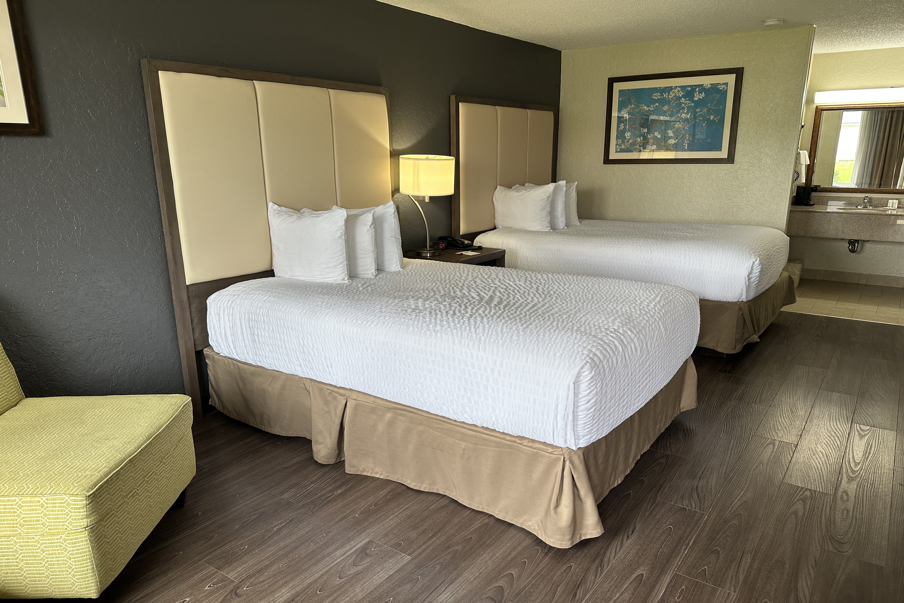 Guest room at the Ramada by Wyndham Houma in Houma, Louisiana