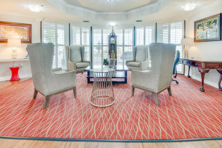 Ramada Metairie New Orleans Airport hotel lobby in Metairie, Louisiana