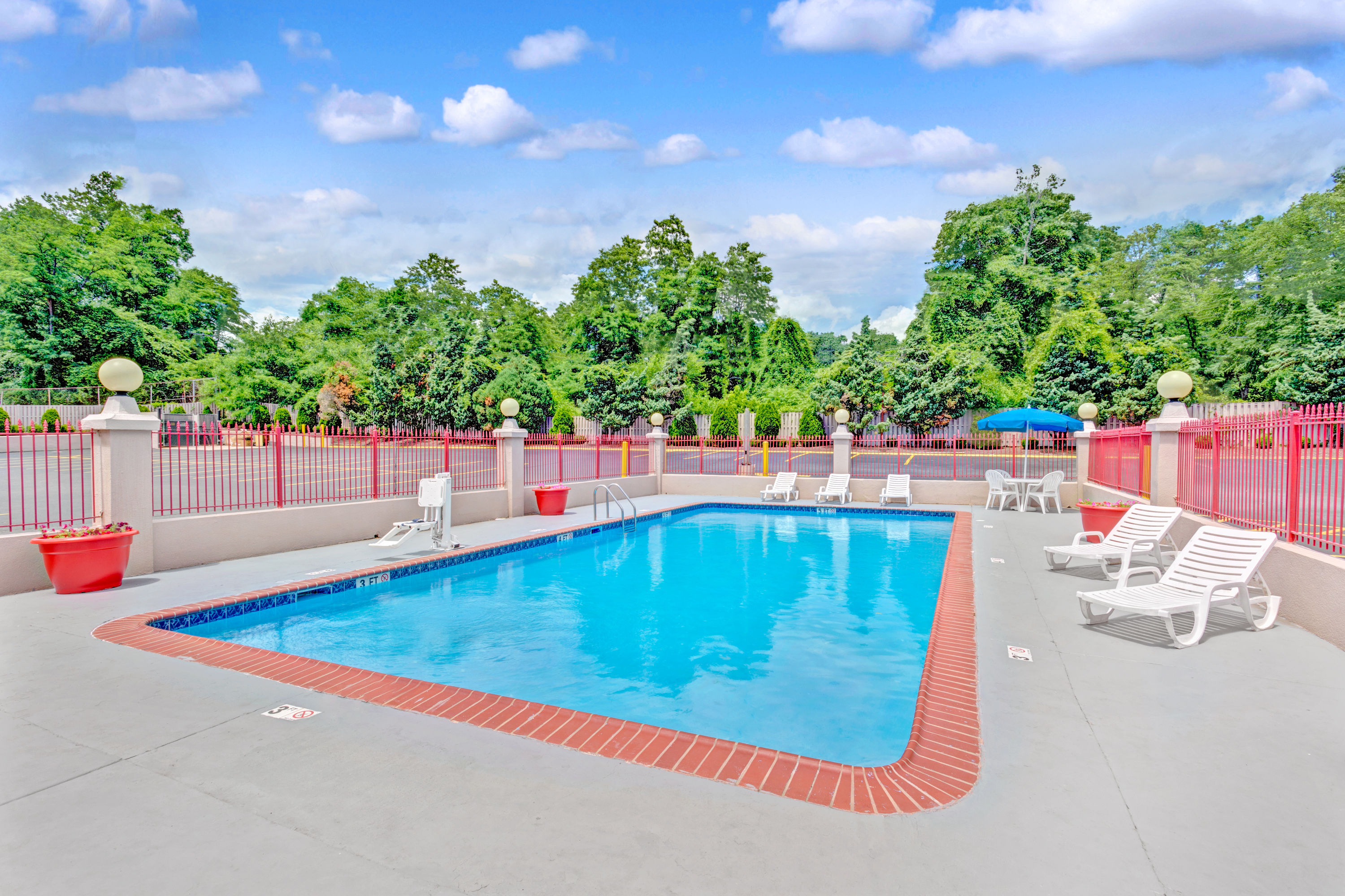 Pool at the Ramada by Wyndham Baltimore West in Baltimore, Maryland