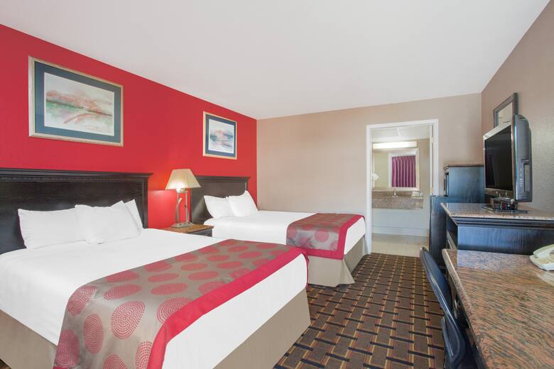 Guest room at the Ramada Edgewood Hotel and Conference Center in Edgewood, Maryland