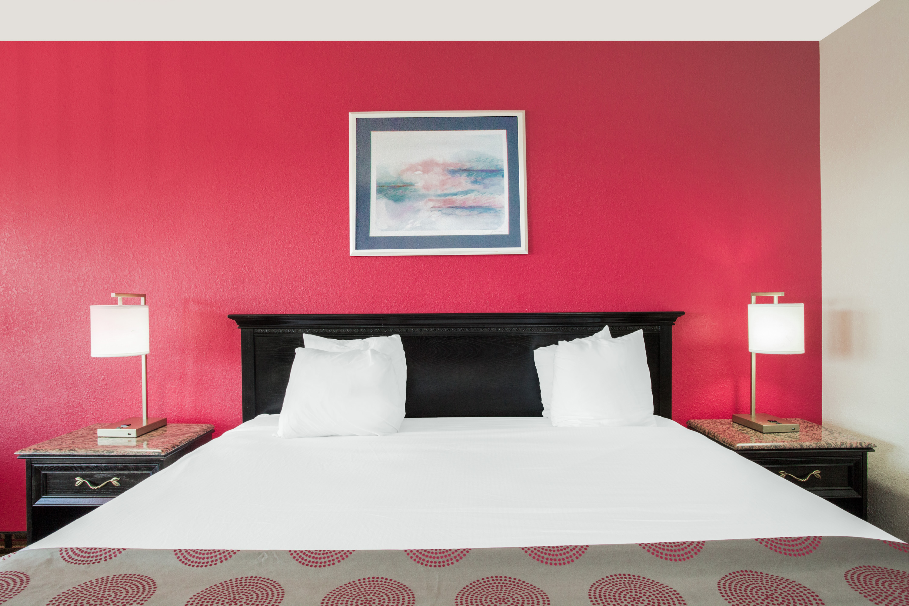 Guest room at the Ramada by Wyndham Edgewood Hotel & Conference Center in Edgewood, Maryland