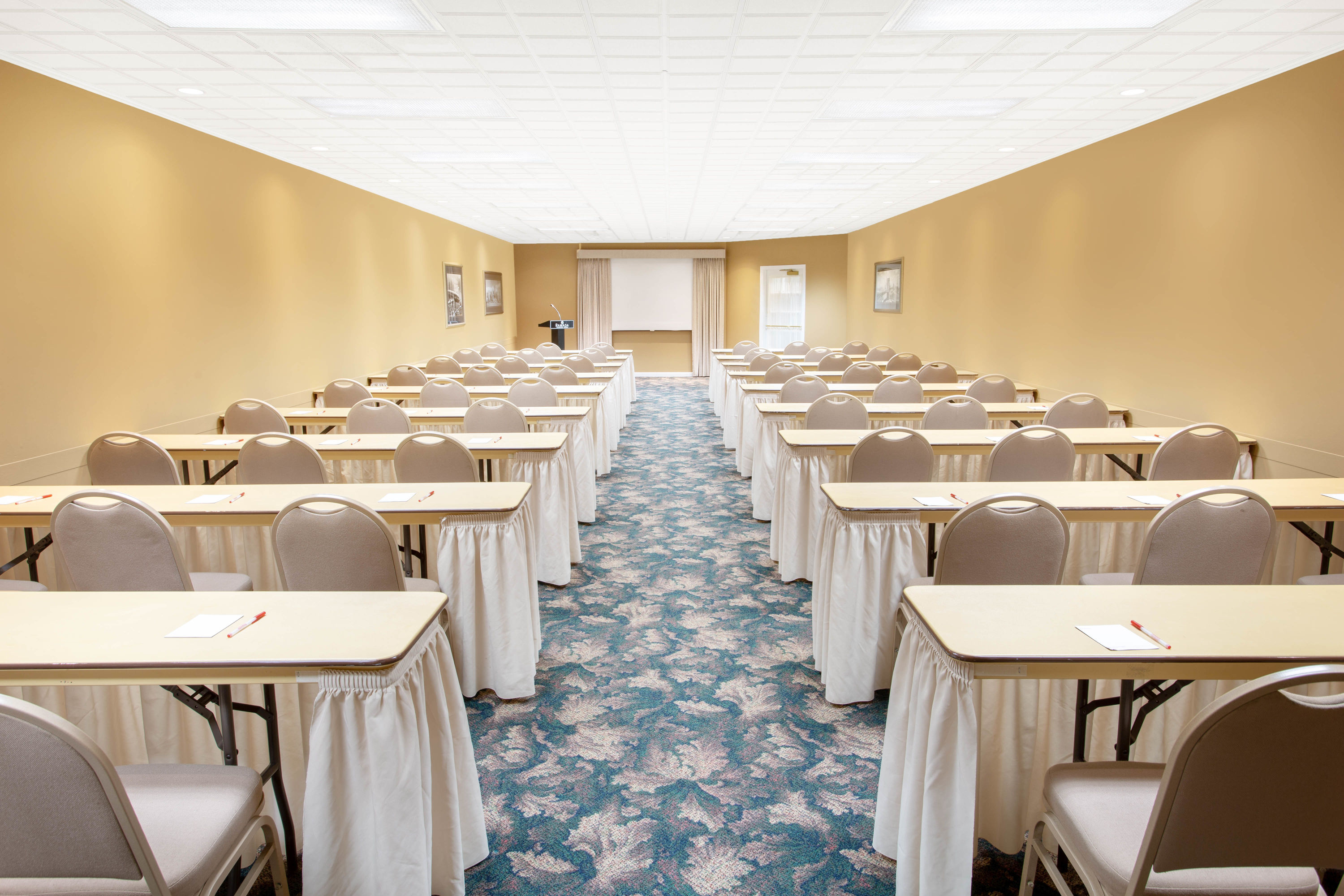 Meeting room at Ramada by Wyndham Lewiston Hotel & Conference Center in Lewiston, Maine