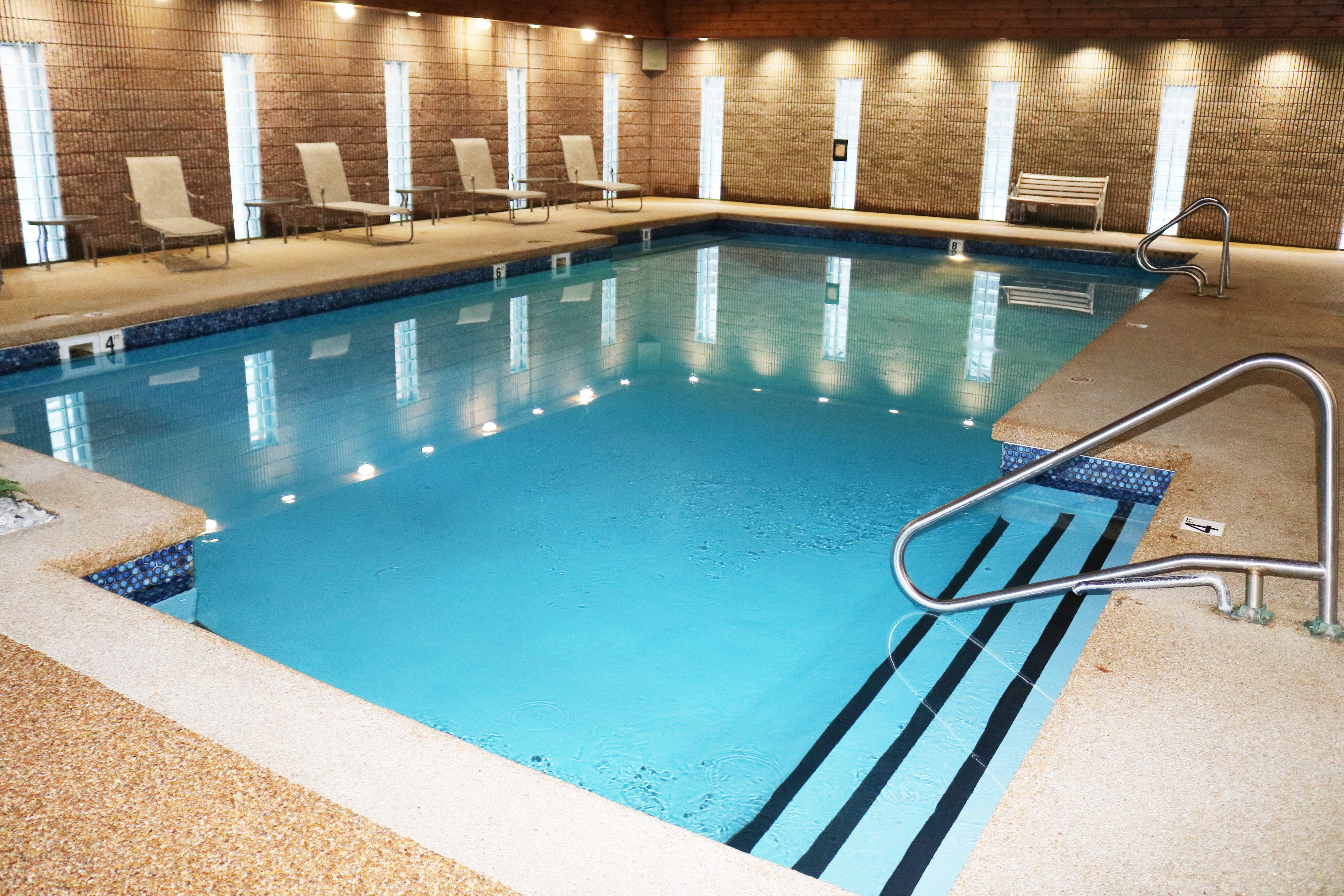 Indoor pool at the Ramada by Wyndham Lewiston Hotel & Conference Center in Lewiston, Maine