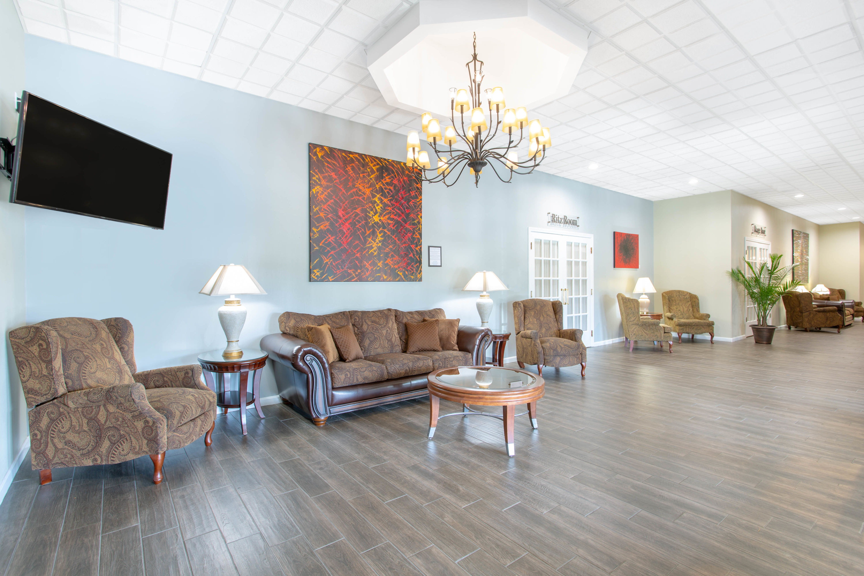 Reception meeting room at Ramada by Wyndham Lewiston Hotel & Conference Center in Lewiston, Maine