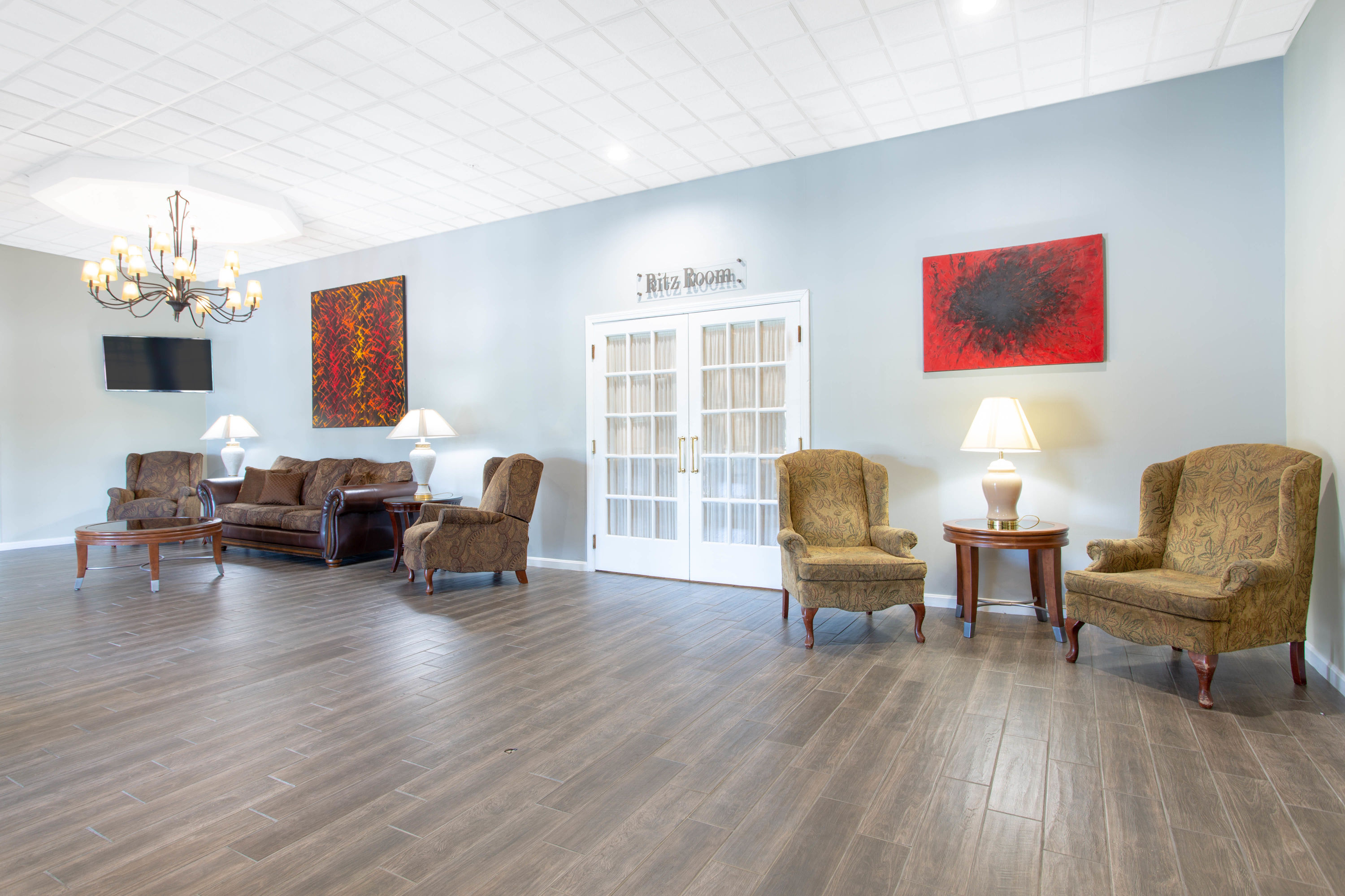 Reception meeting room at Ramada by Wyndham Lewiston Hotel & Conference Center in Lewiston, Maine