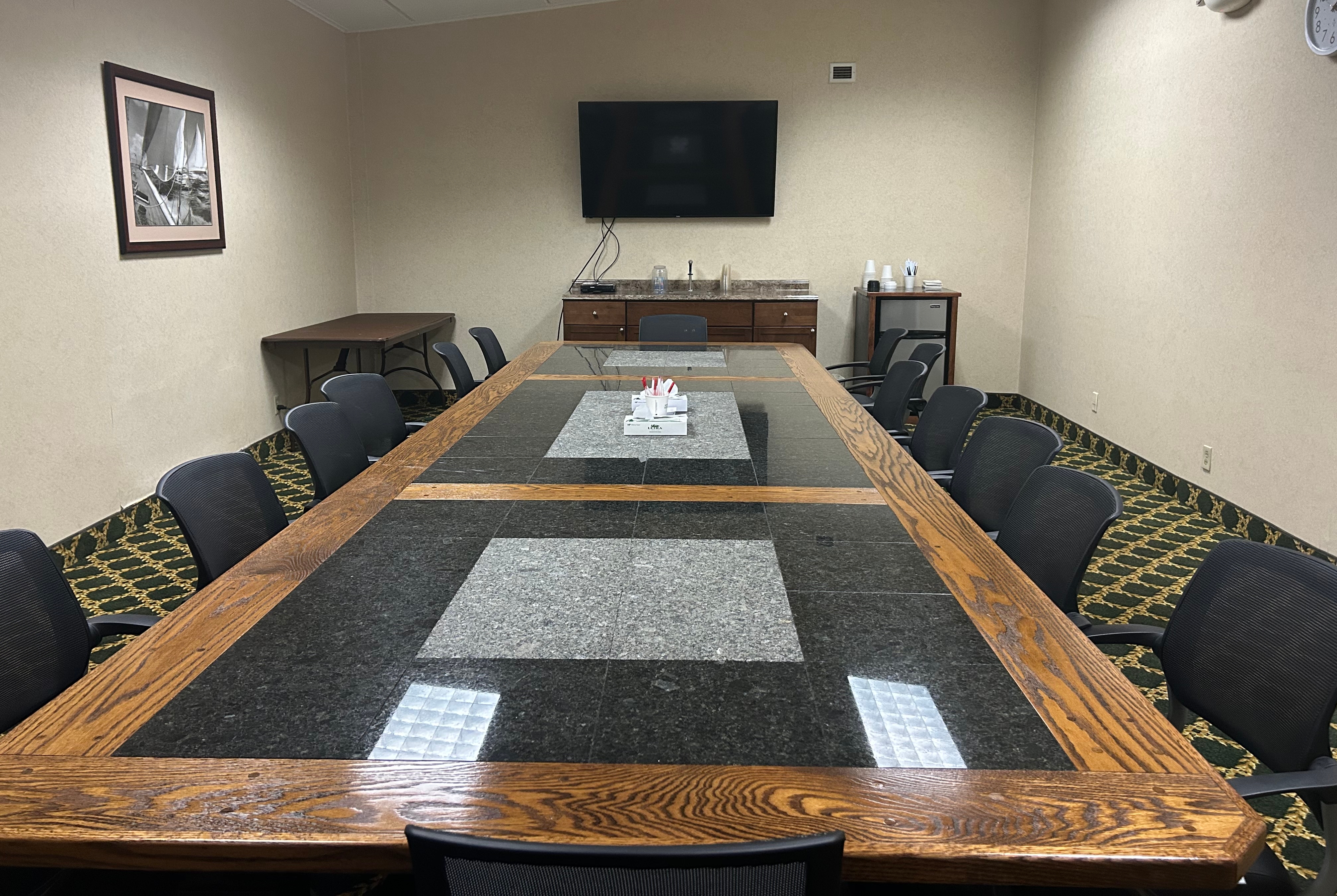 Meeting room at Ramada Plaza by Wyndham Portland in Portland, Maine