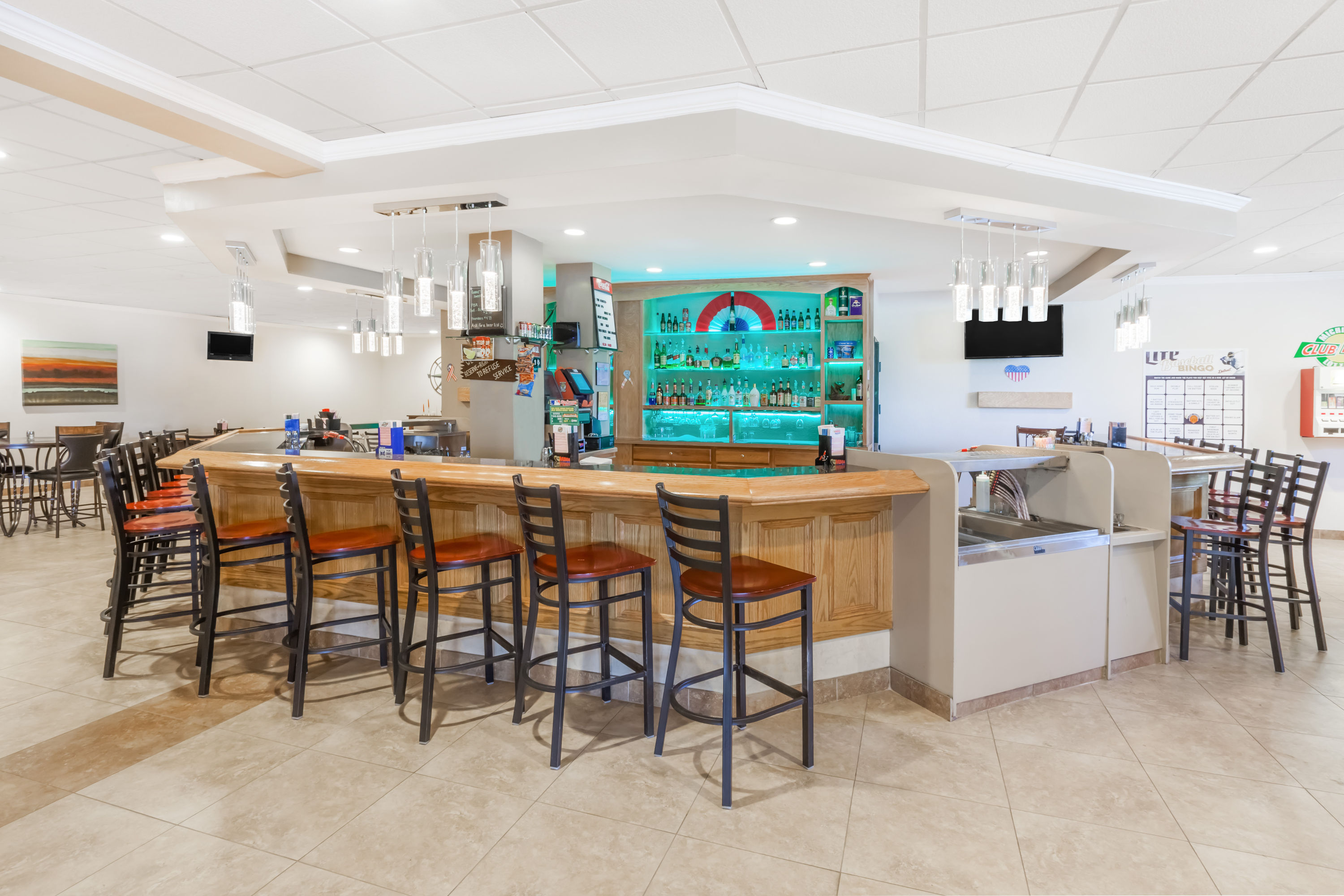 Bar at Ramada by Wyndham Grayling Hotel & Conference Center in Grayling, Michigan